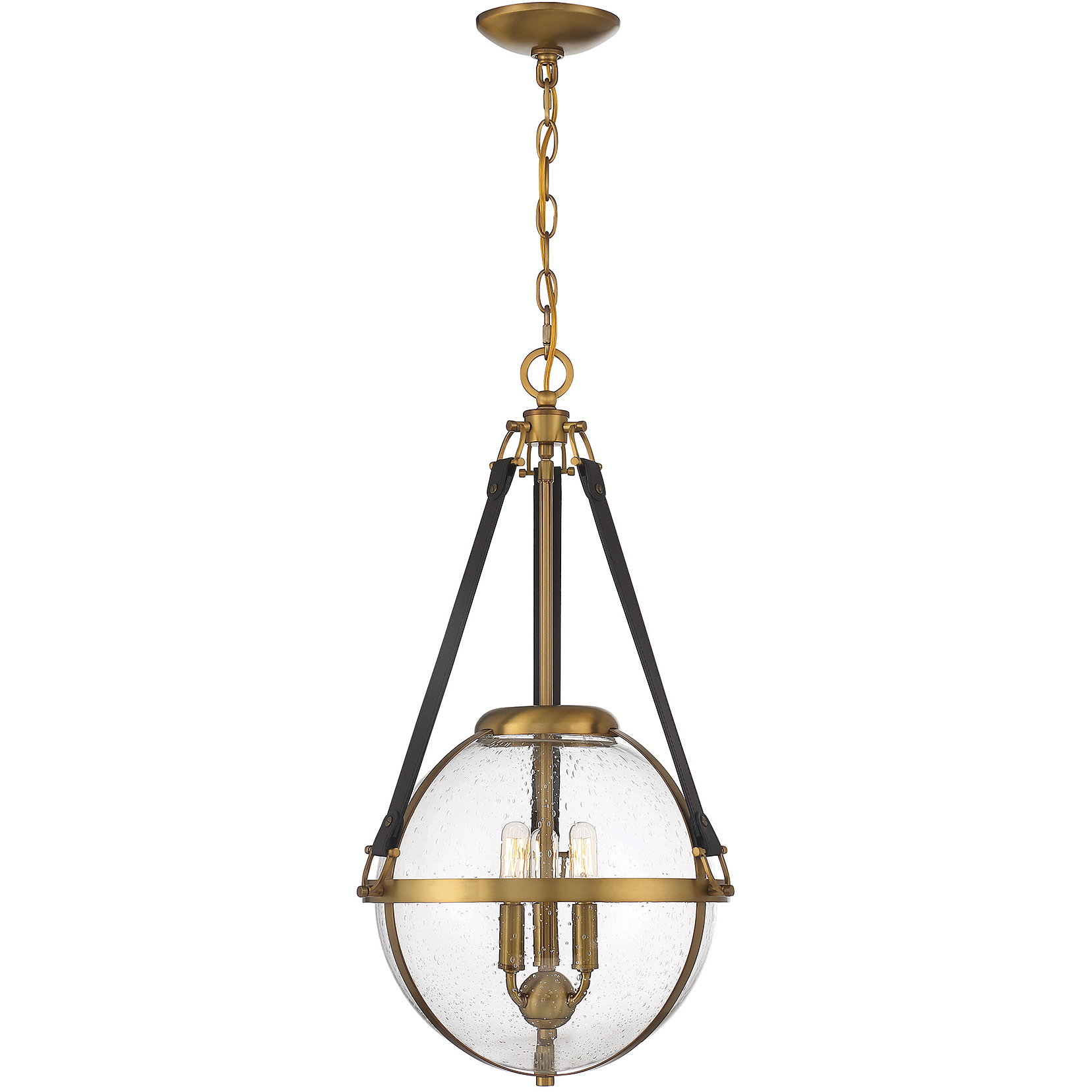 Bozeman 3 Light 14 inch Warm Brass Pendant Ceiling Light