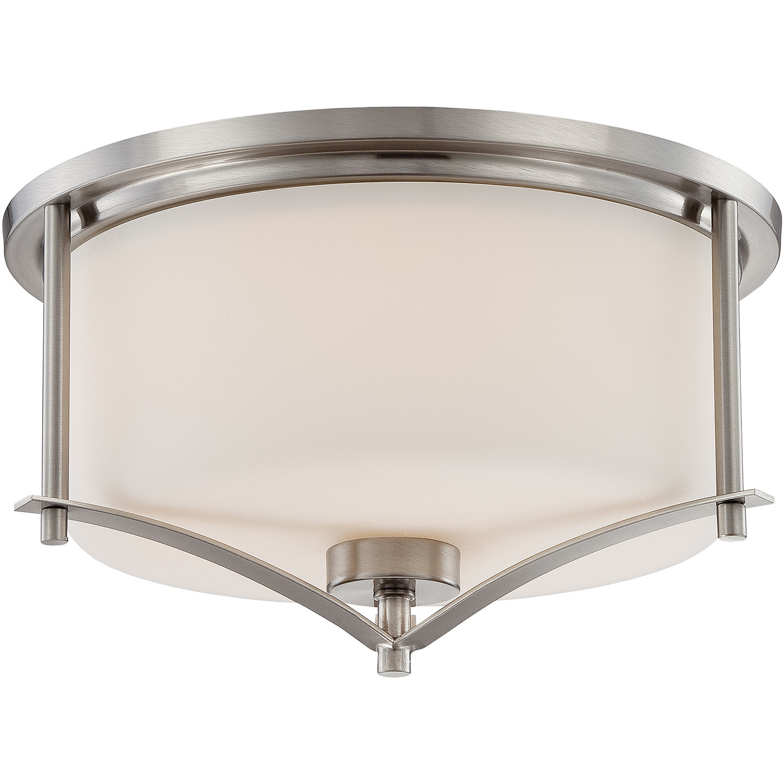 Colton 2 Light 14.5 inch Satin Nickel Flush Mount Ceiling Light, Essentials