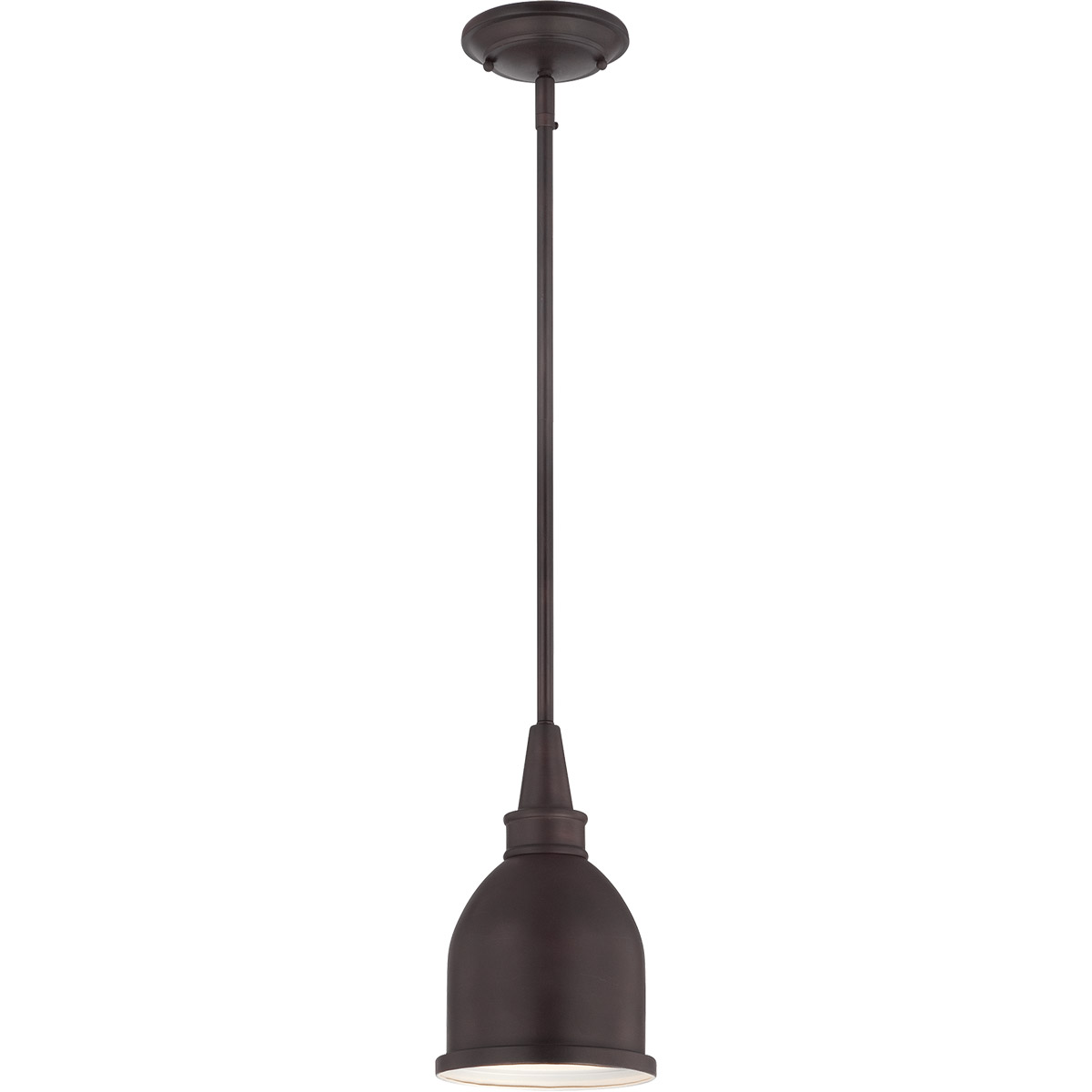 Vintage 1 Light 7 inch English Bronze Mini Pendant Ceiling Light