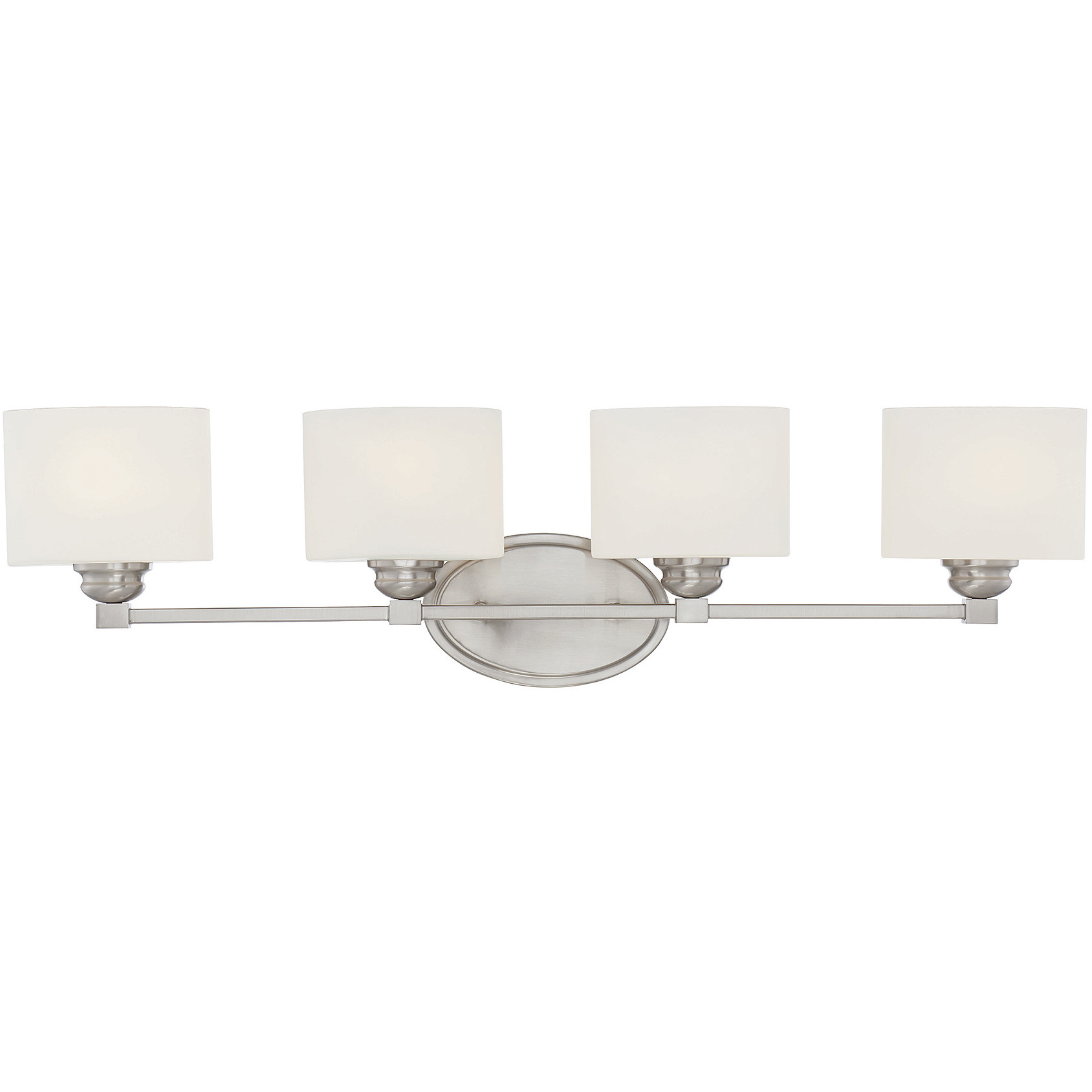 Kane 4 Light 33 inch Satin Nickel Bathroom Vanity Light Wall Light, Essentials
