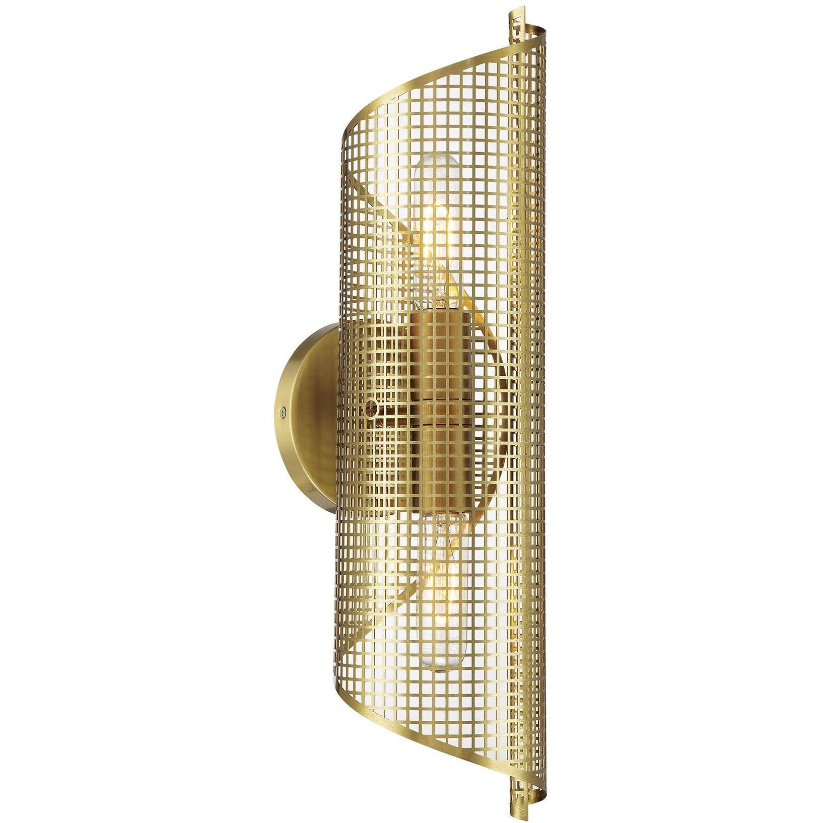Hillbourne Wall Sconce Wall Light in Warm Brass