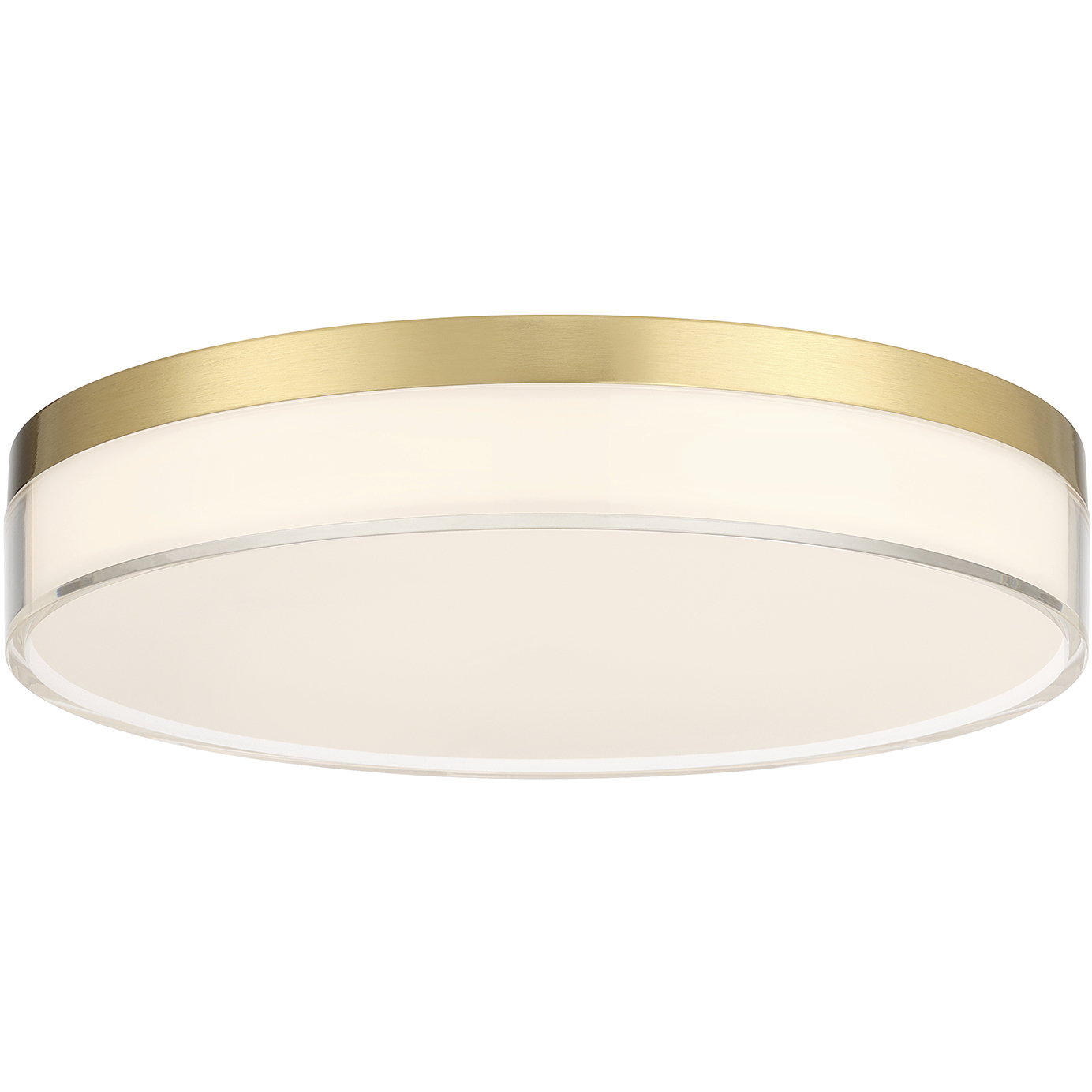 Clarion LED 11 inch Brass Flush Mount Ceiling Light