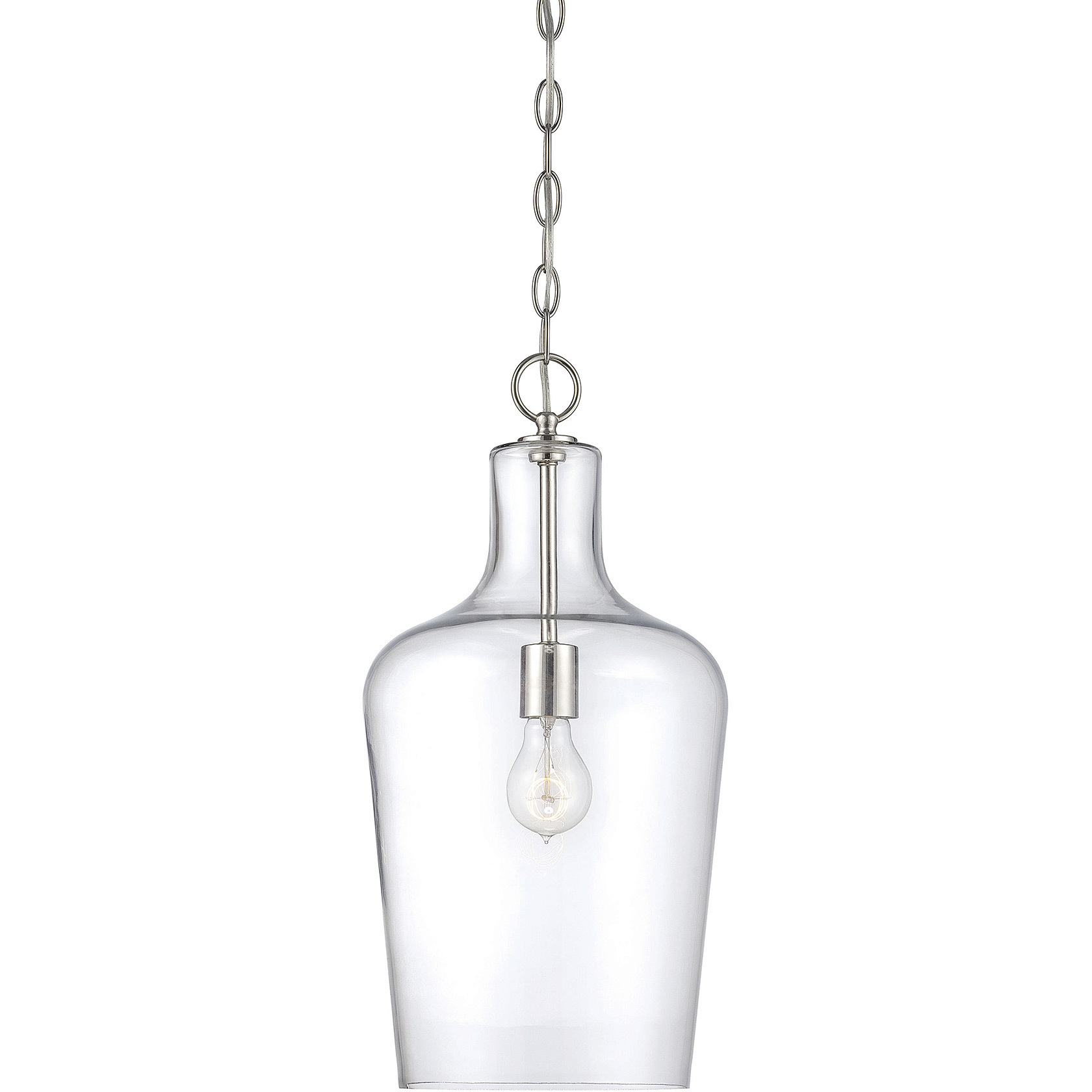 Franklin 1 Light 10 inch Polished Nickel Pendant Ceiling Light, Essentials