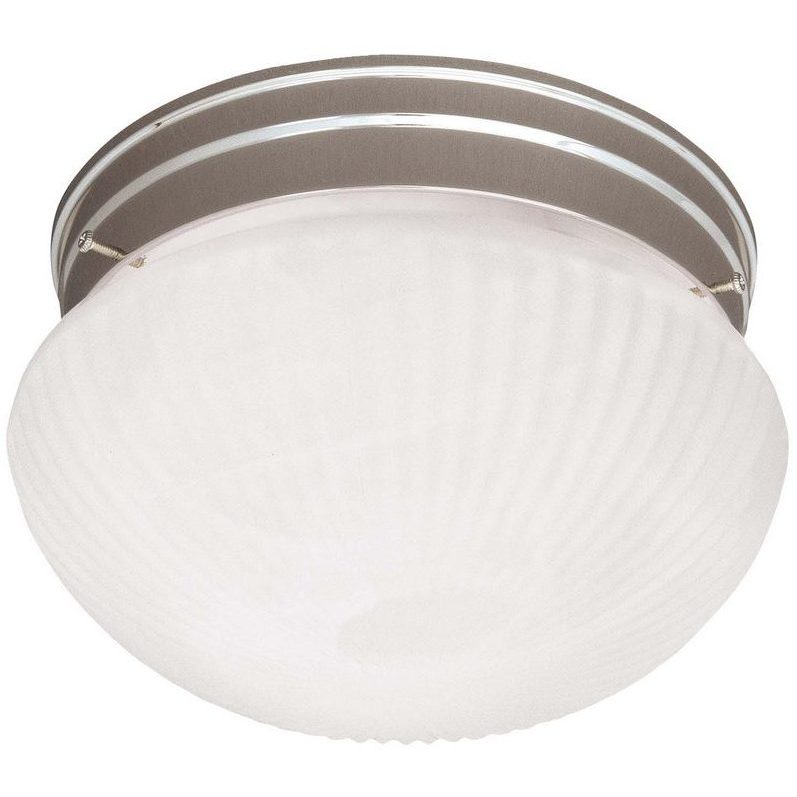 Savoy House 6 400 7 SN Stella 1 Light 7 inch Satin Nickel Flush Mount Ceiling Light