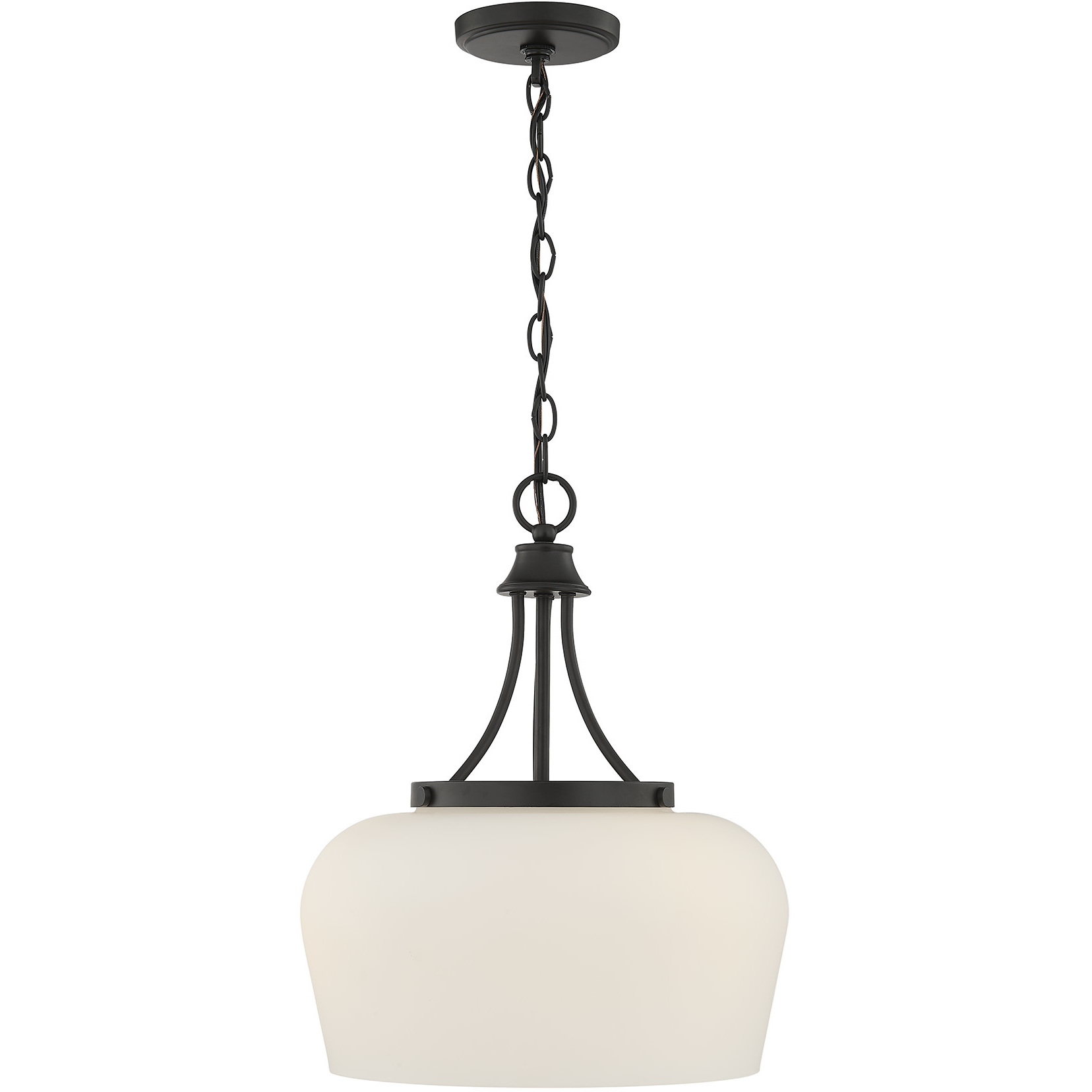 Octave 3 Light 15 inch Matte Black Pendant Ceiling Light, Essentials