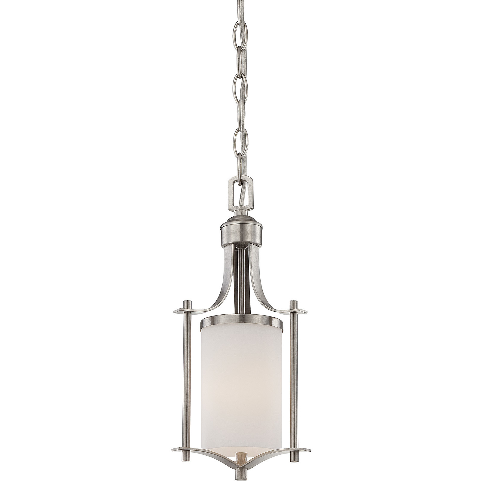 Colton 1 Light 6.5 inch Satin Nickel Mini-Pendant Ceiling Light, Essentials