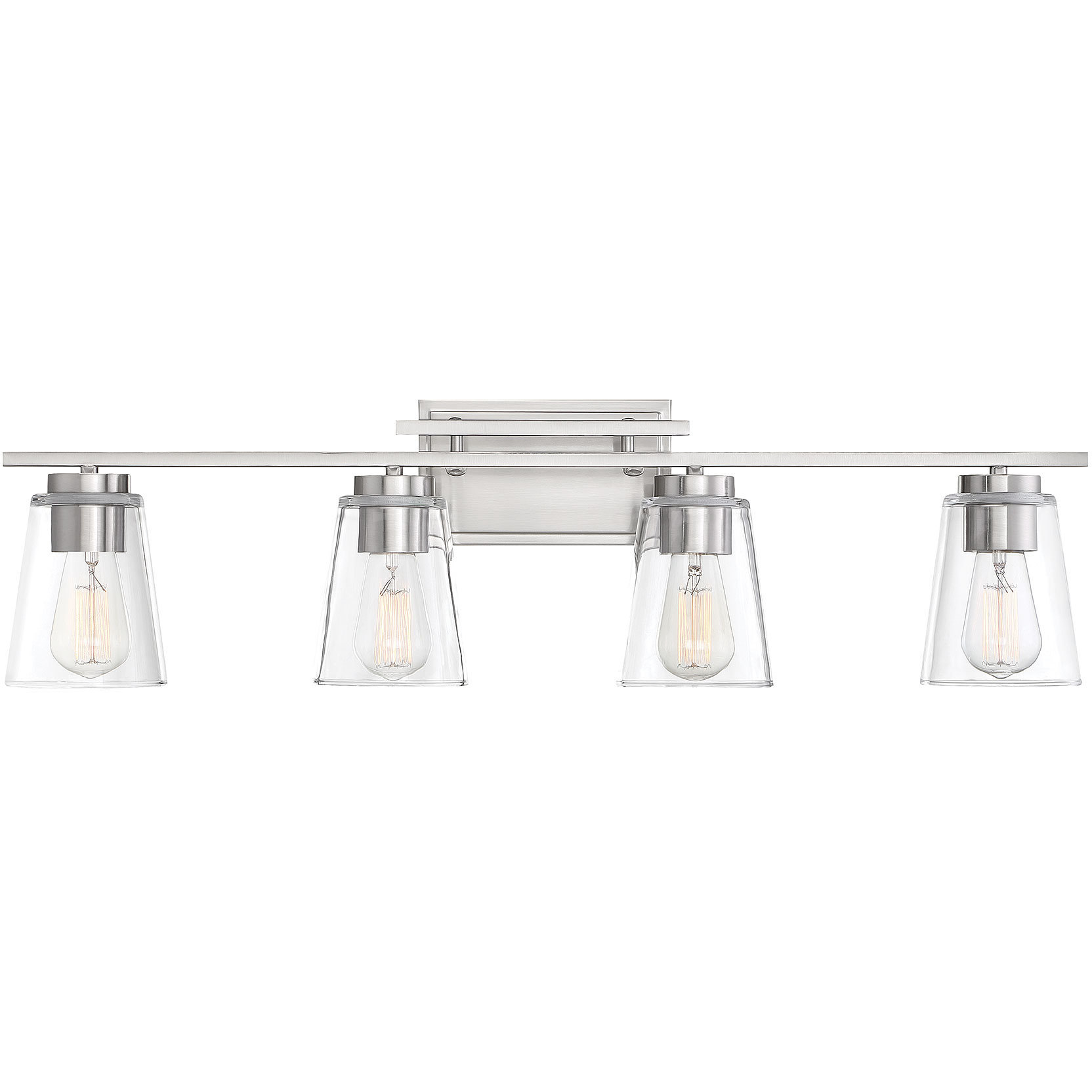 Calhoun 4 Light 32 inch Satin Nickel Bathroom Vanity Light Wall Light, Essentials