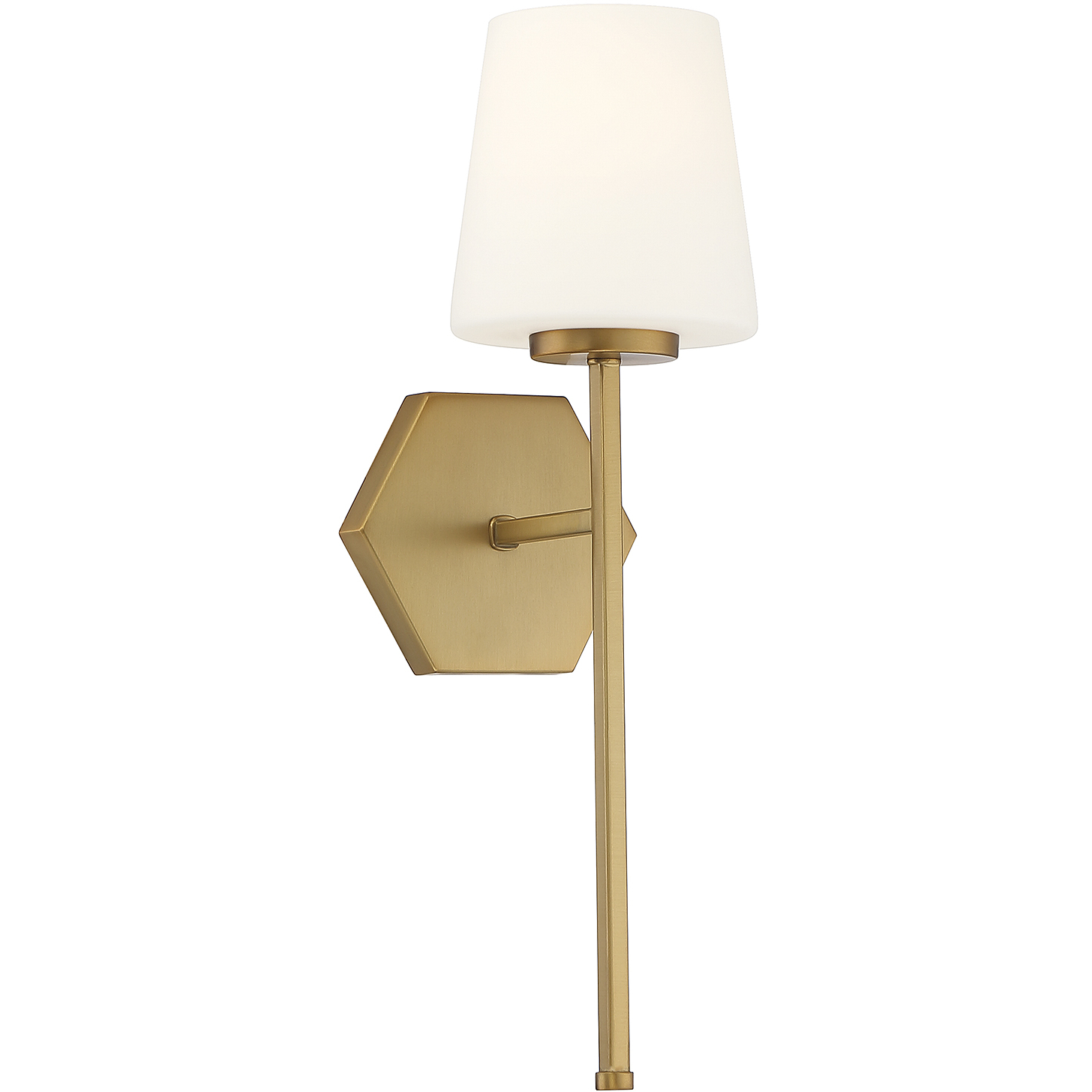 Conover 1 Light 5.5 inch Warm Brass Wall Sconce Wall Light, Lighting One