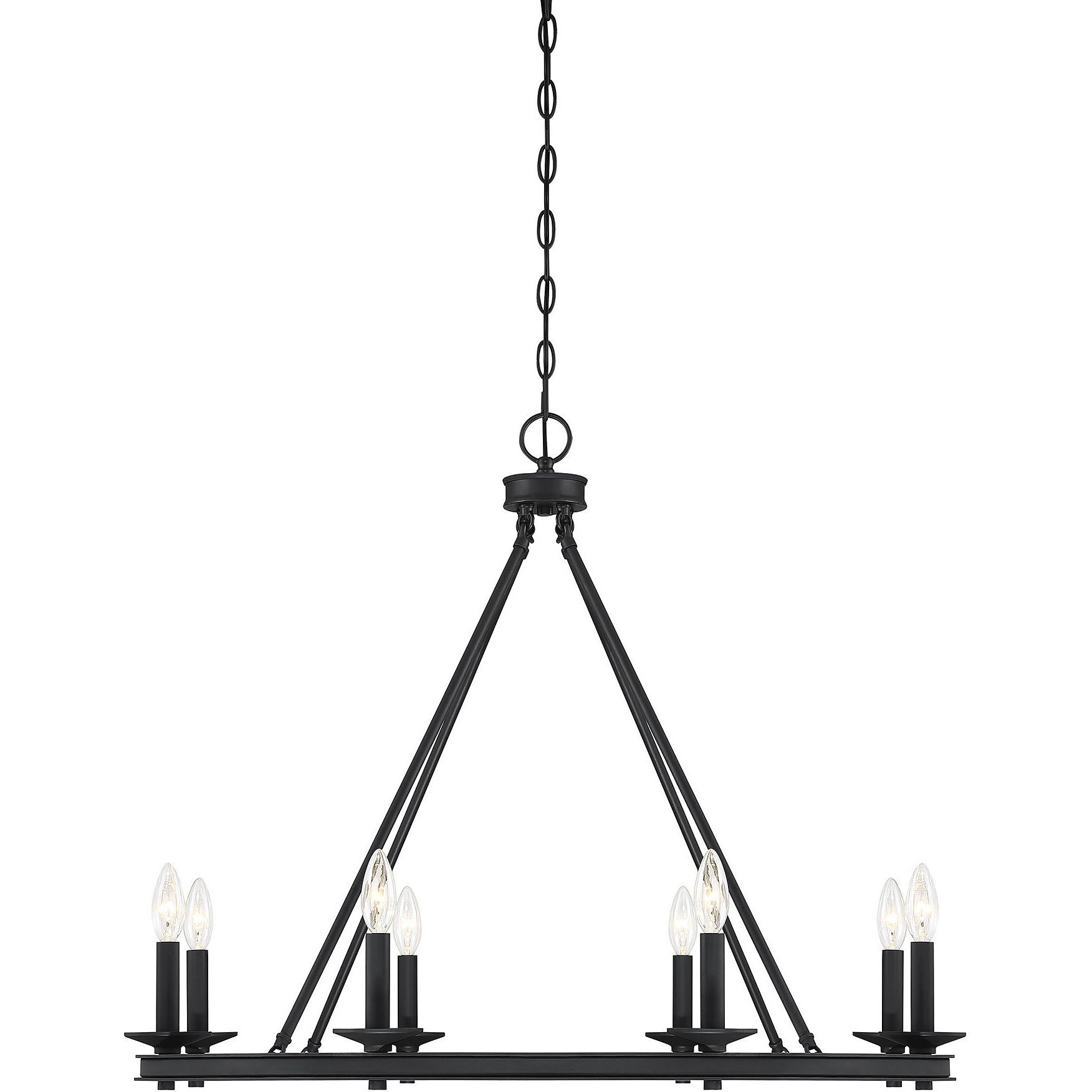Savoy House 1-308-8-89 Middleton 8 Light 33 inch Matte Black