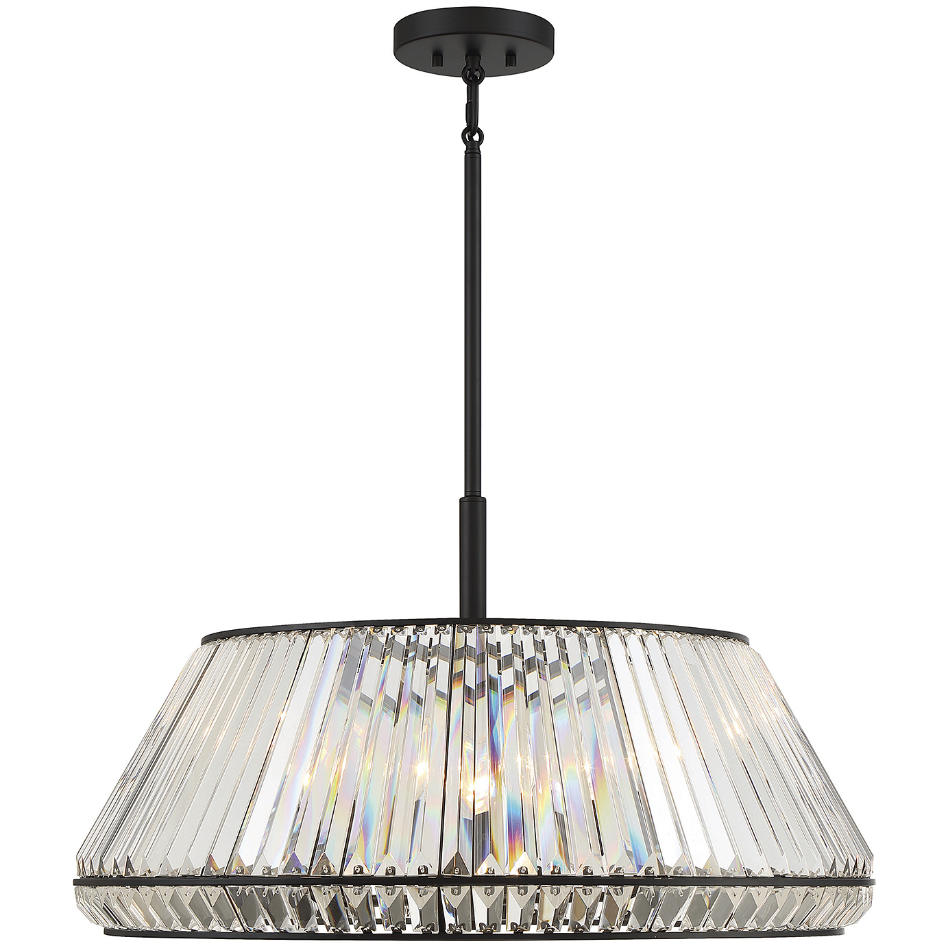 Savoy House 7-1610-6-89 Pyramid 6 Light 29 inch Matte Black