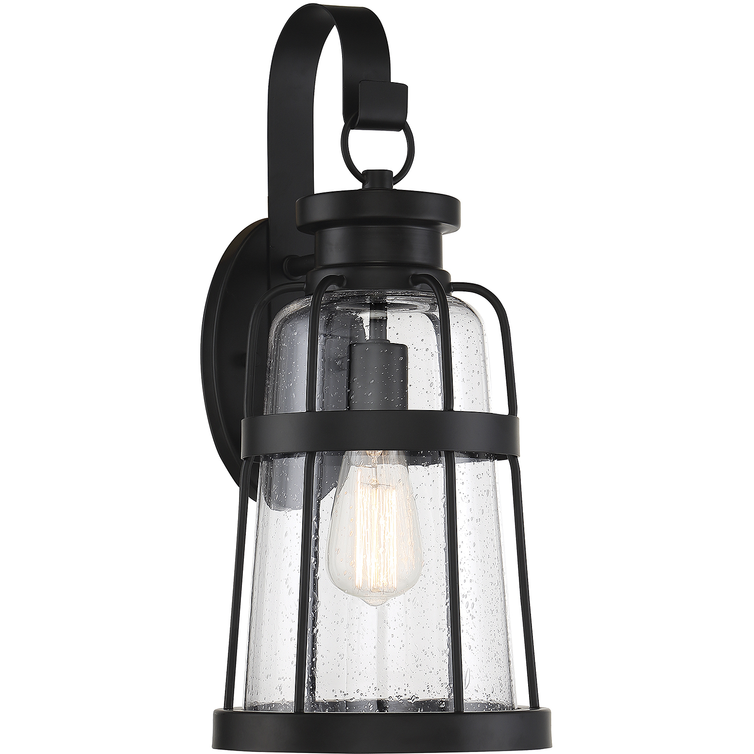 Quinton 1 Light 20 inch Matte Black Outdoor Wall Lantern, Lighting One
