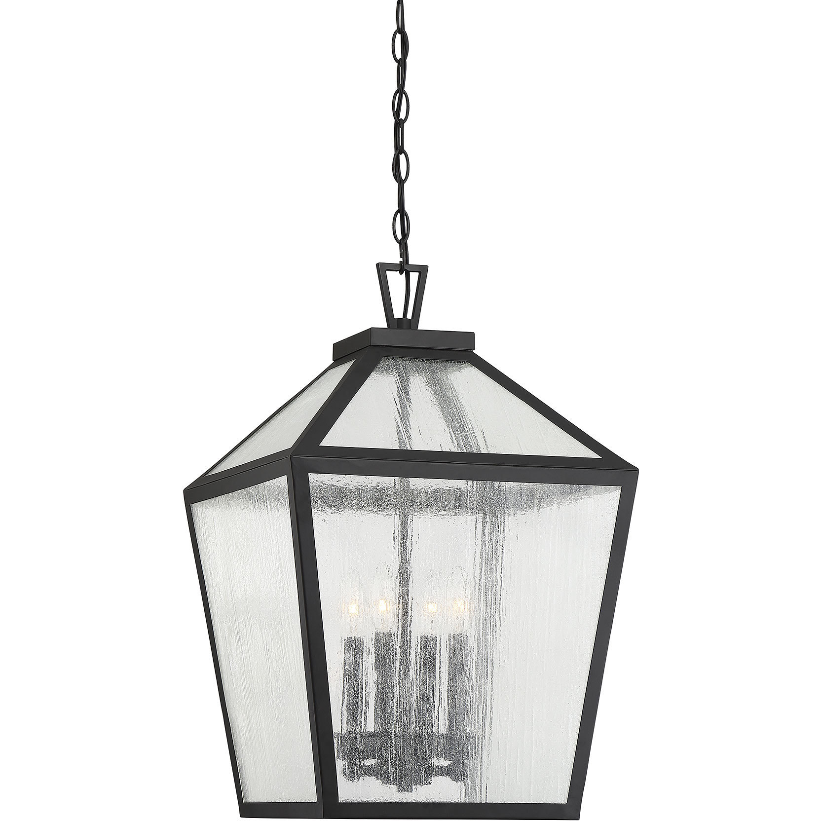 Savoy House 5 104 BK Woodstock 4 Light 15 inch Black Outdoor Hanging Lantern