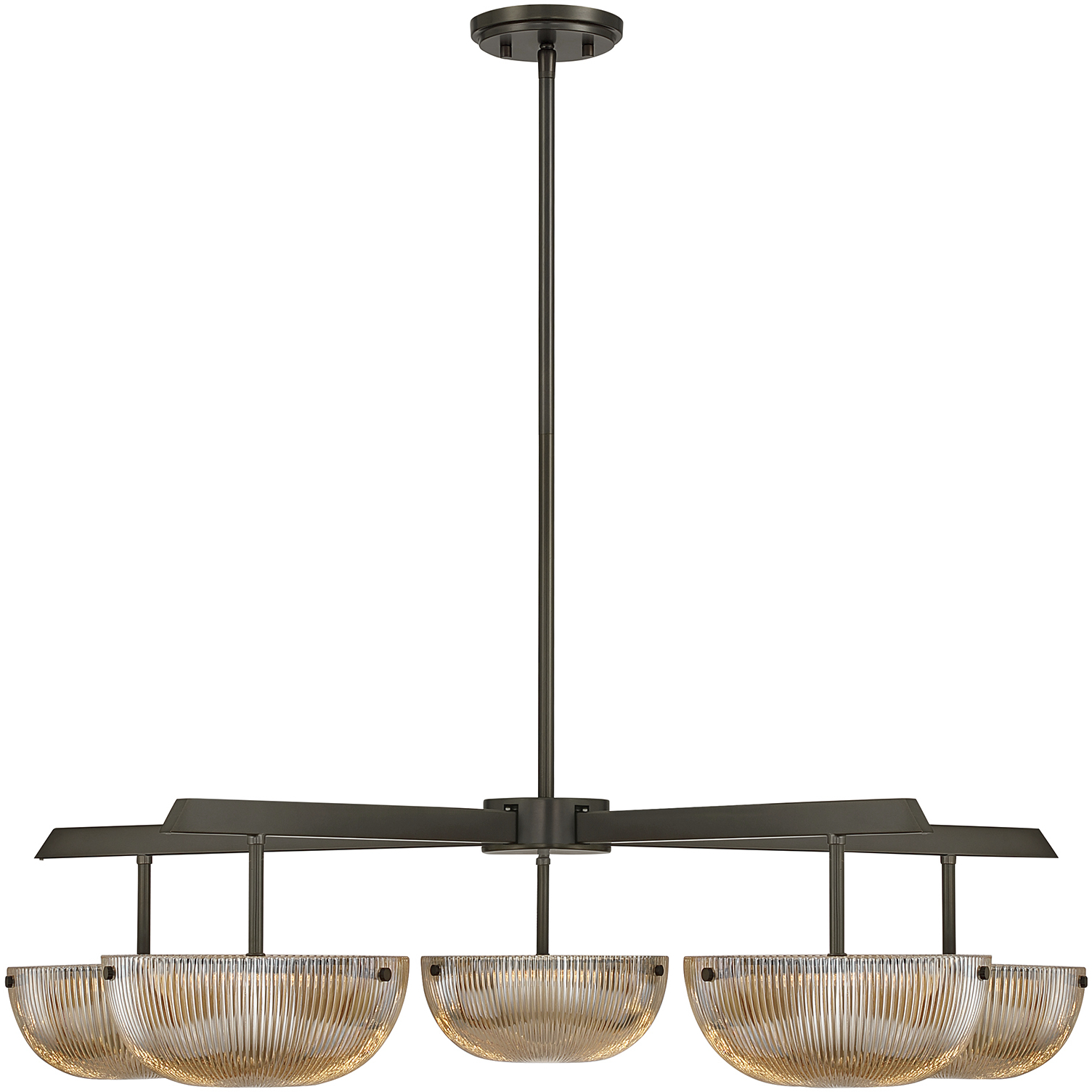 Hubbard LED 38 inch Mediterranean Bronze Chandelier Ceiling Light