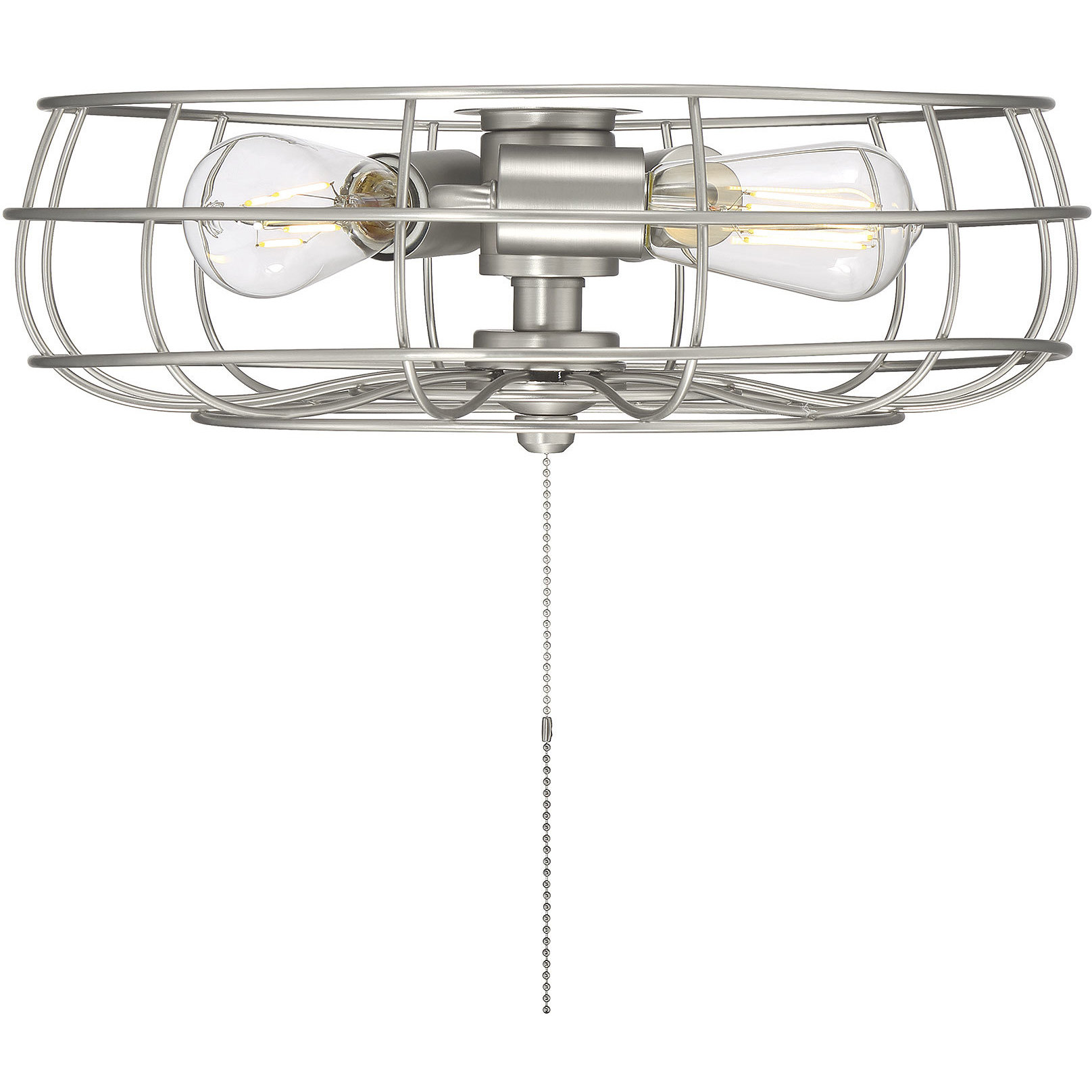 Ratcliffe 3 Light Incandescent Satin Nickel Fan Light Kit