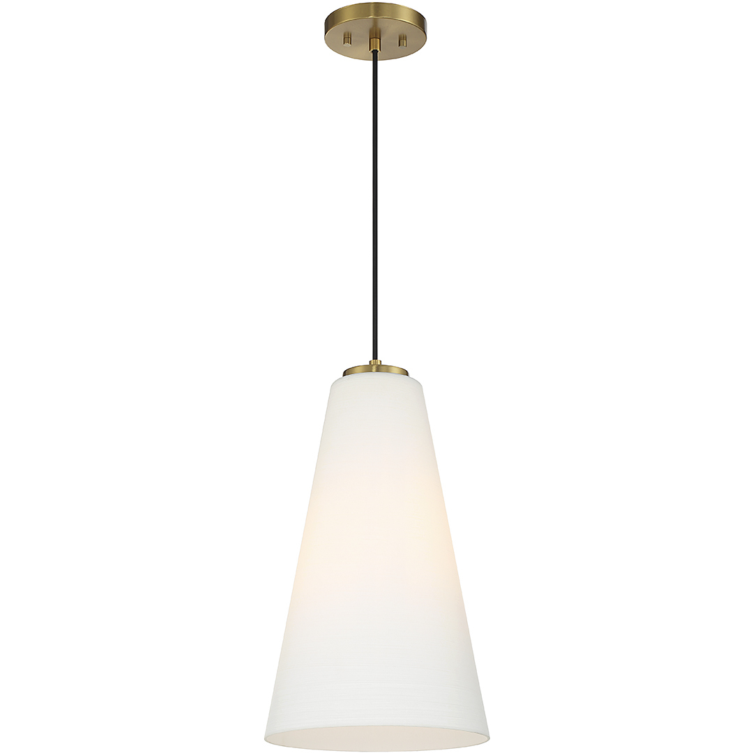 Christos 1 Light 10 inch Warm Brass Pendant Ceiling Light, Lighting One
