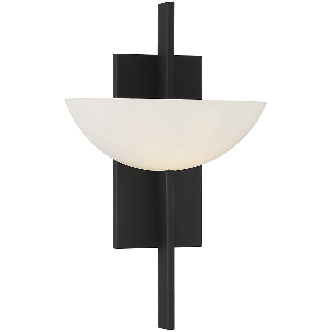 Matt black wall sconce on sale
