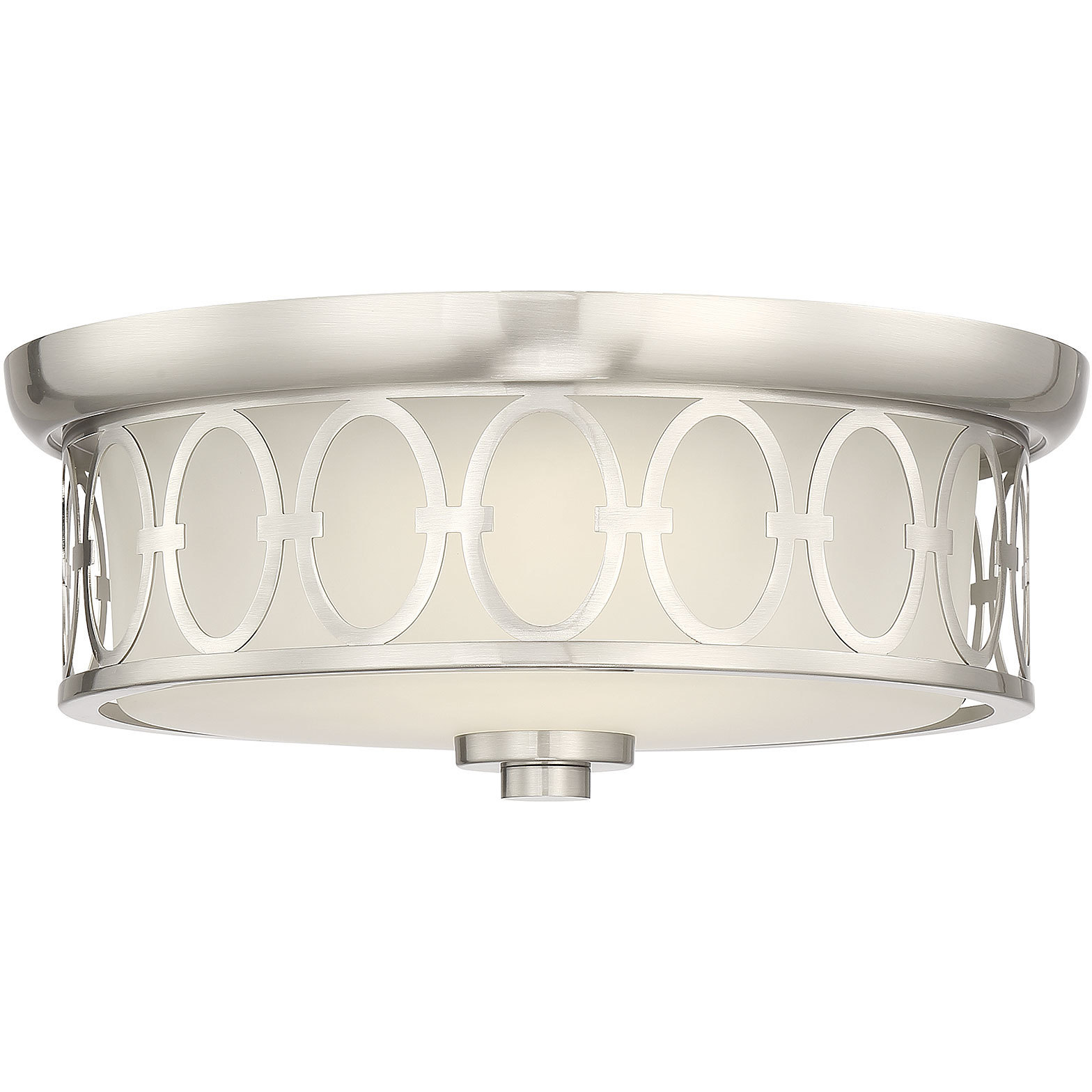 Sherrill LED 14 inch Satin Nickel Flush Mount Ceiling Light