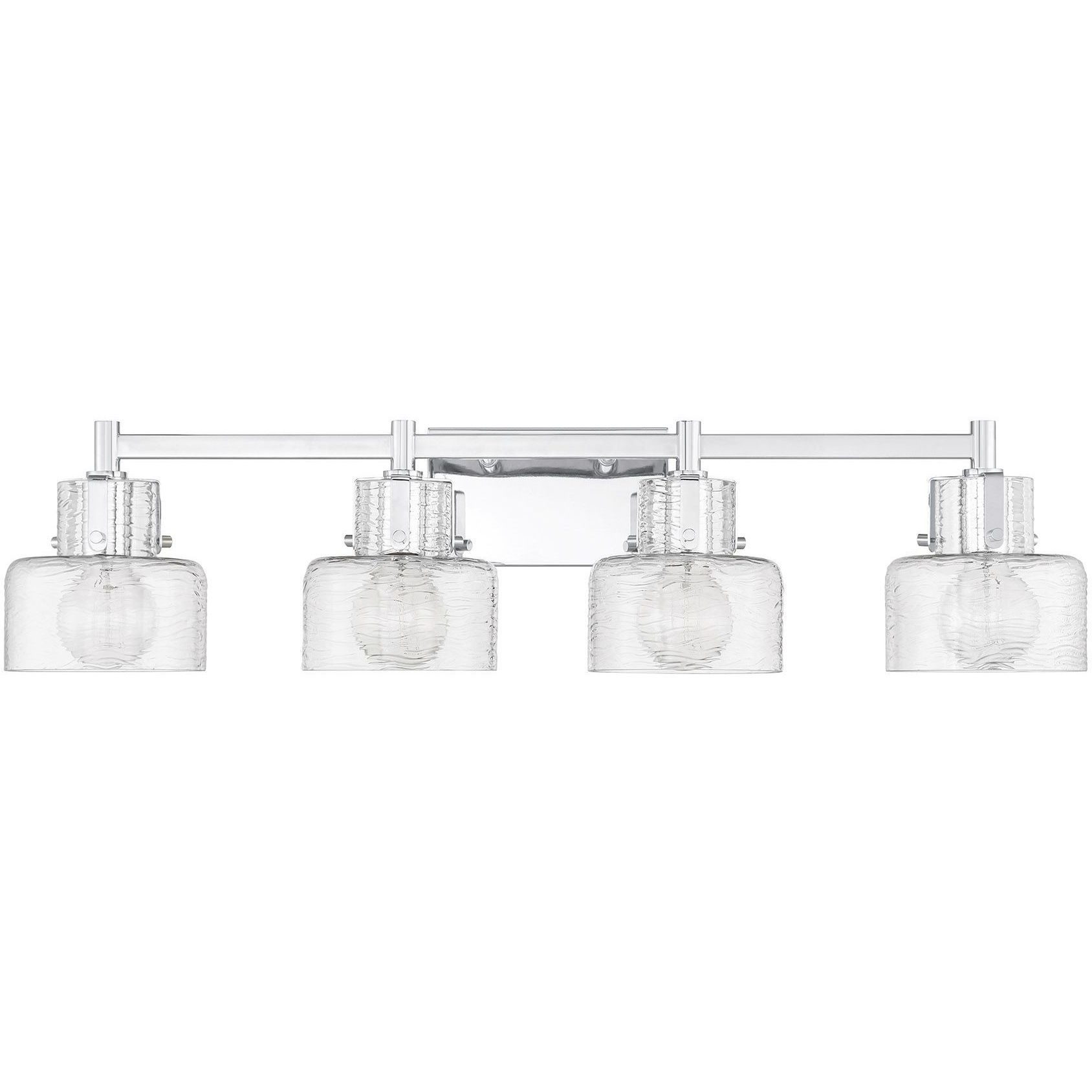 Dover 4 Light 33.25 inch Chrome Bathroom Vanity Light Wall Light