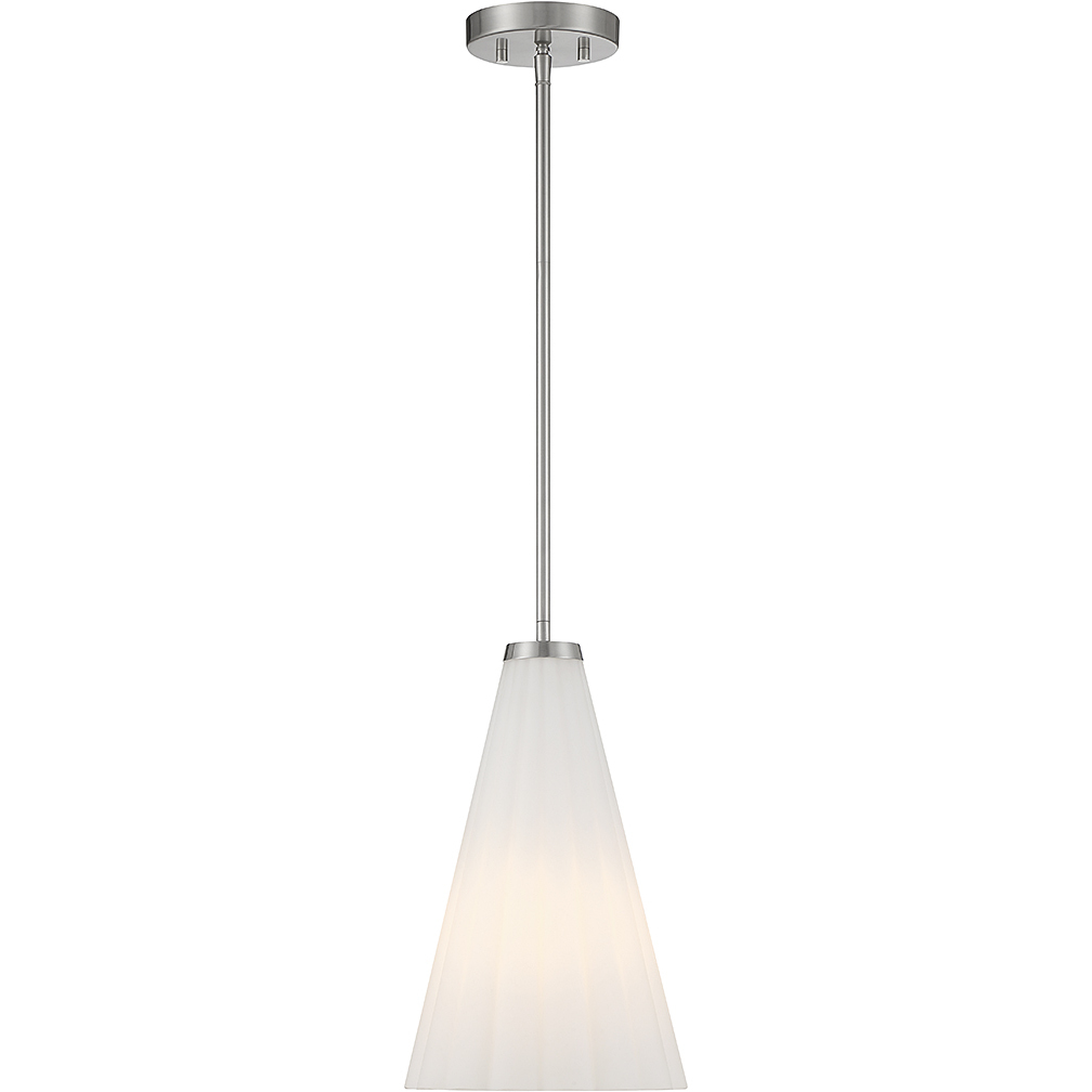 Bristol 1 Light 9 inch Satin Nickel Pendant Ceiling Light