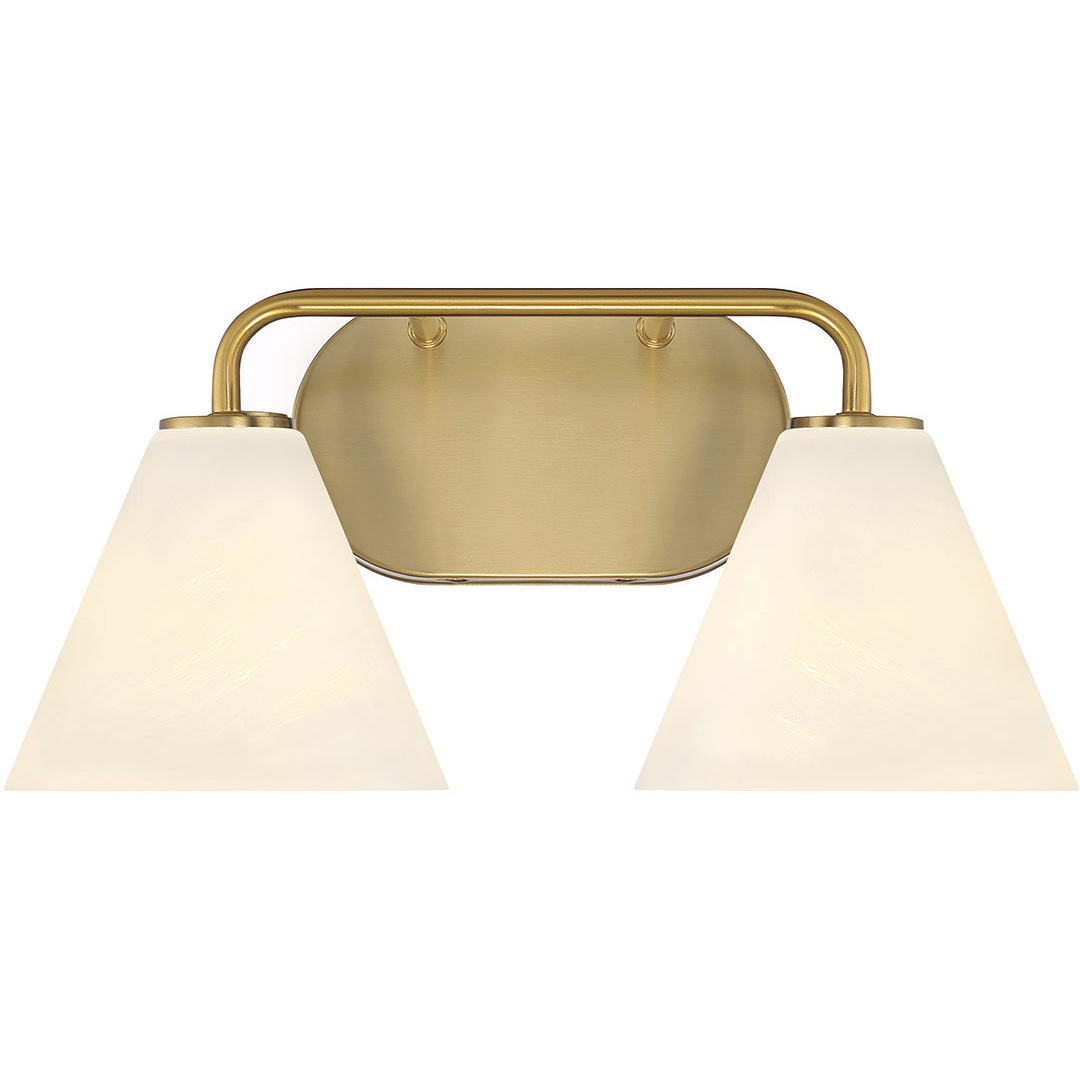 Blair 2 Light 15.5 inch Warm Brass Bath Wall Light