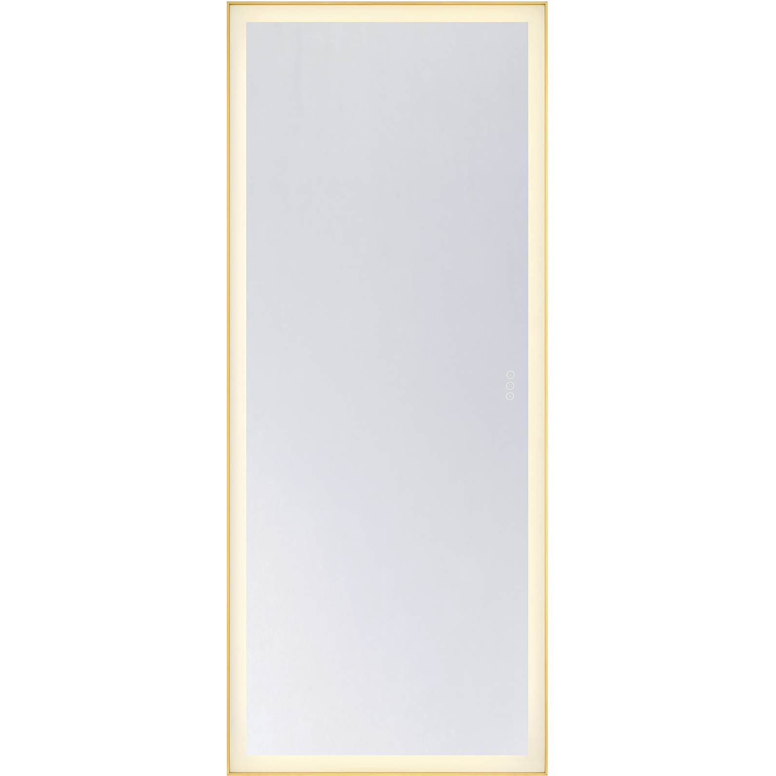 Paulding 72 X 30 inch Gold LED Mirror