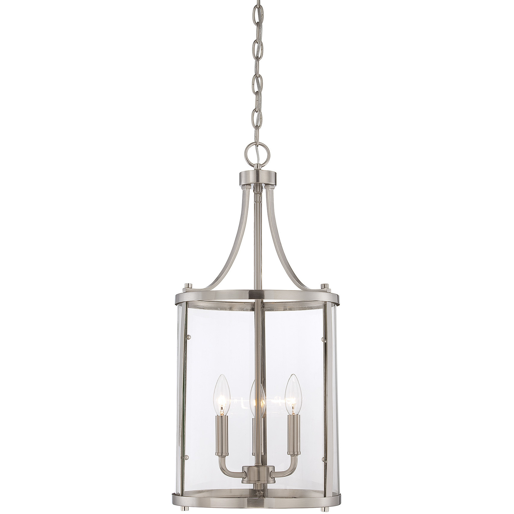 Savoy House 7 1040 3 SN Penrose 3 Light 12 inch Satin Nickel Pendant Ceiling Light Essentials