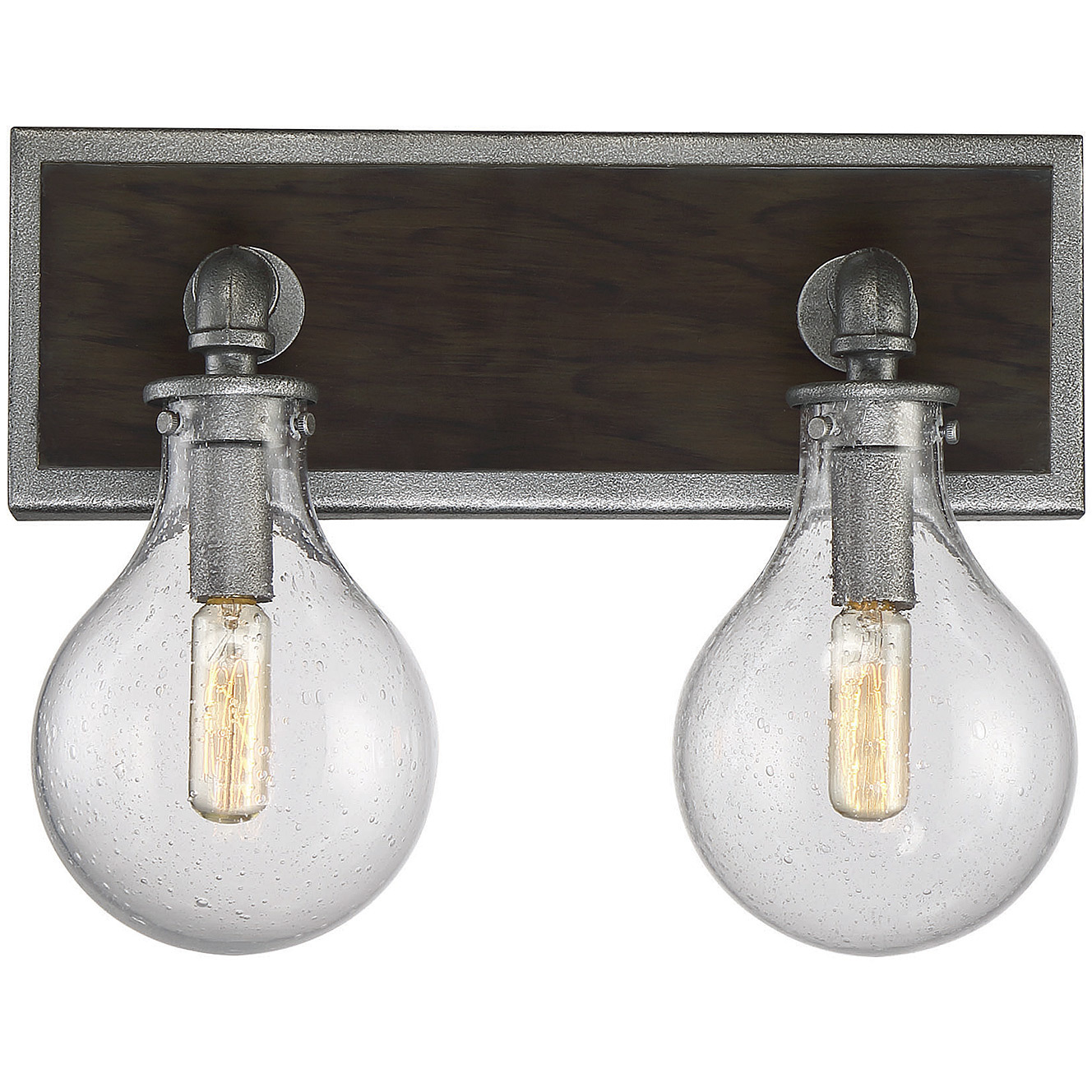 Dansk 2 Light 13.25 inch Galvanized Metal Bathroom Vanity Light Wall Light