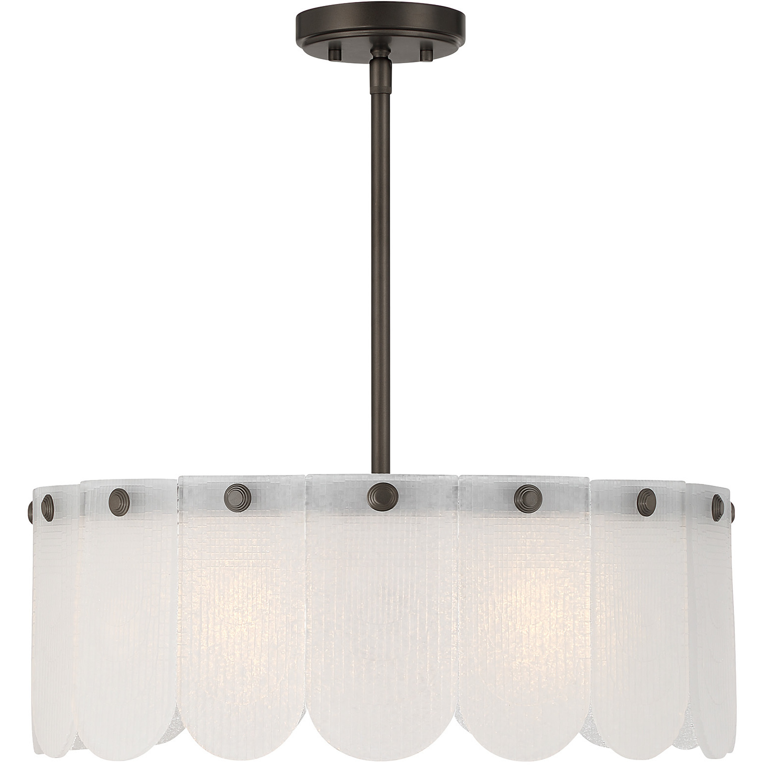 Ashton 4 Light 20 inch Mediterranean Bronze Covertible SemiFlush Ceiling Light, Essentials