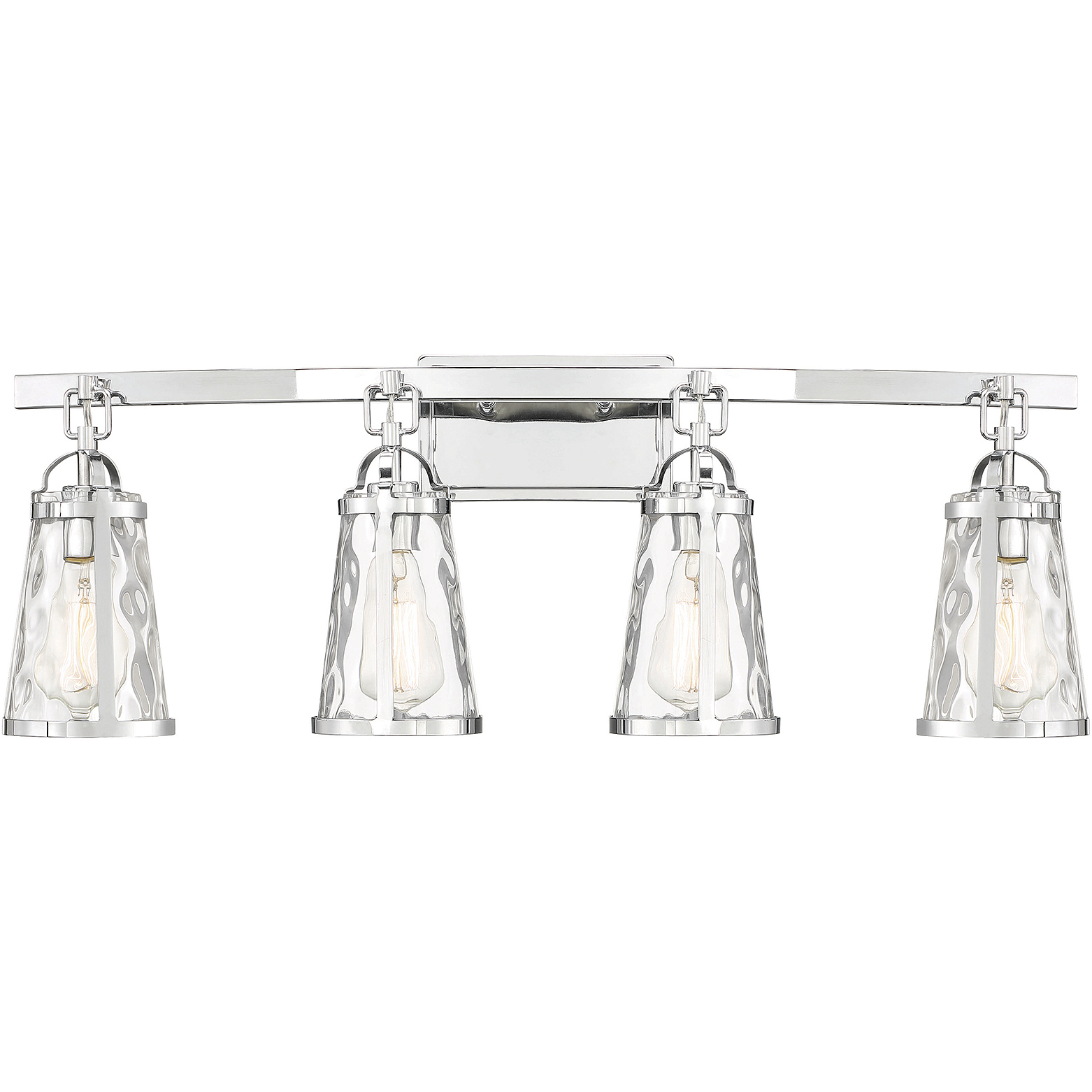 Albany 4 Light 32 inch Polished Chrome Bathroom Vanity Light Wall Light