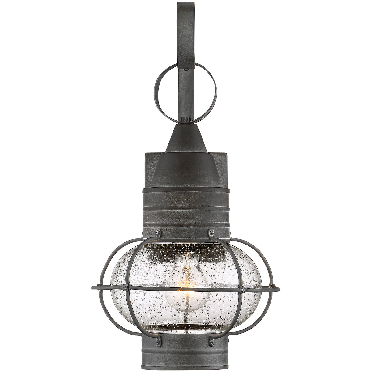 Enfield 1 Light 18 inch Oxidized Black Outdoor Wall Lantern