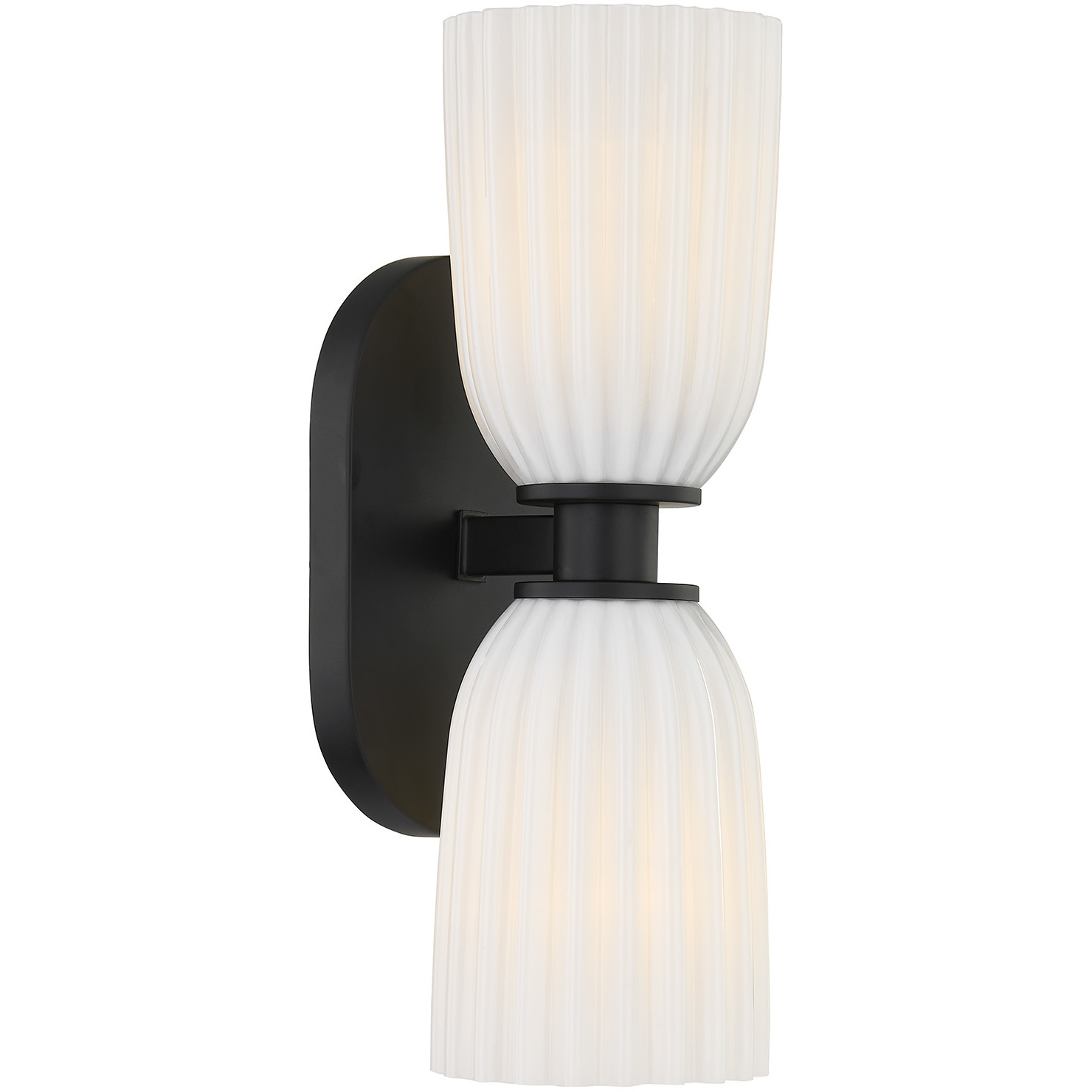 Baldwin 2 Light 4.5 inch Matte Black Wall Sconce Wall Light, Essentials