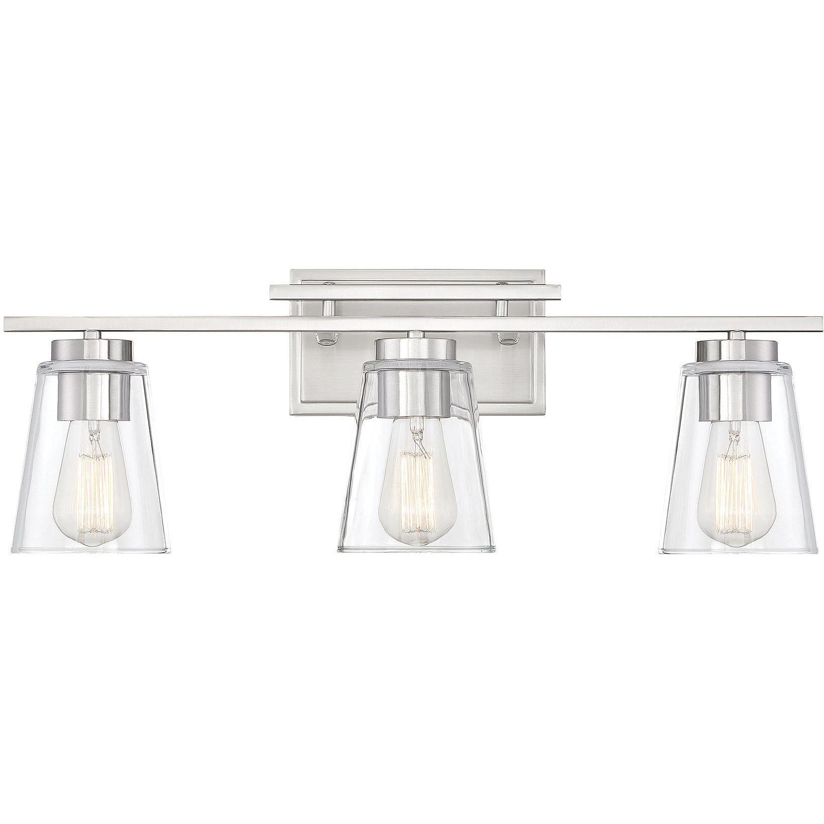 Calhoun 3 Light 24 inch Satin Nickel Bathroom Vanity Light Wall Light, Essentials