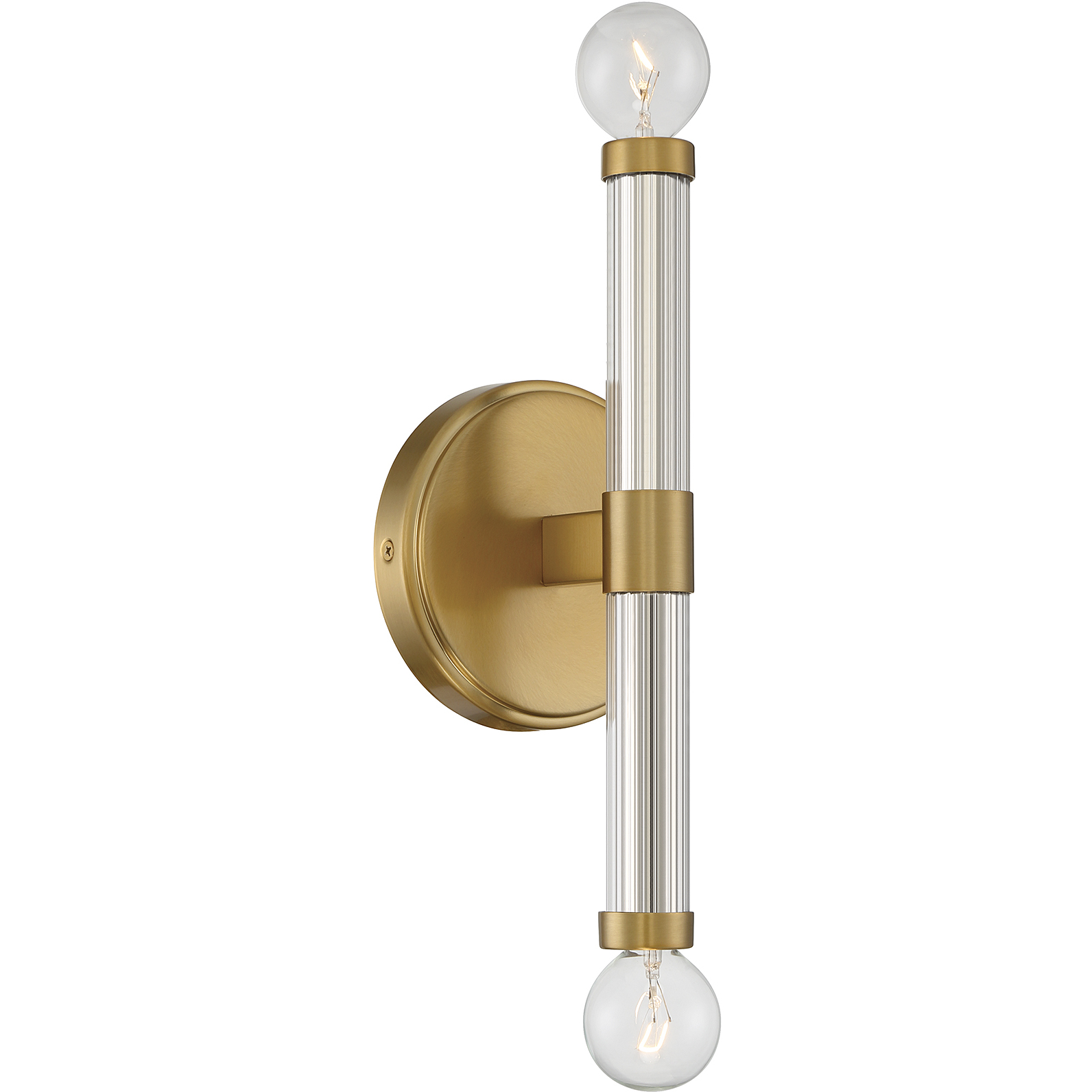 Kingsburg 2 Light 4.5 inch Warm Brass Wall Sconce Wall Light, Lighting One