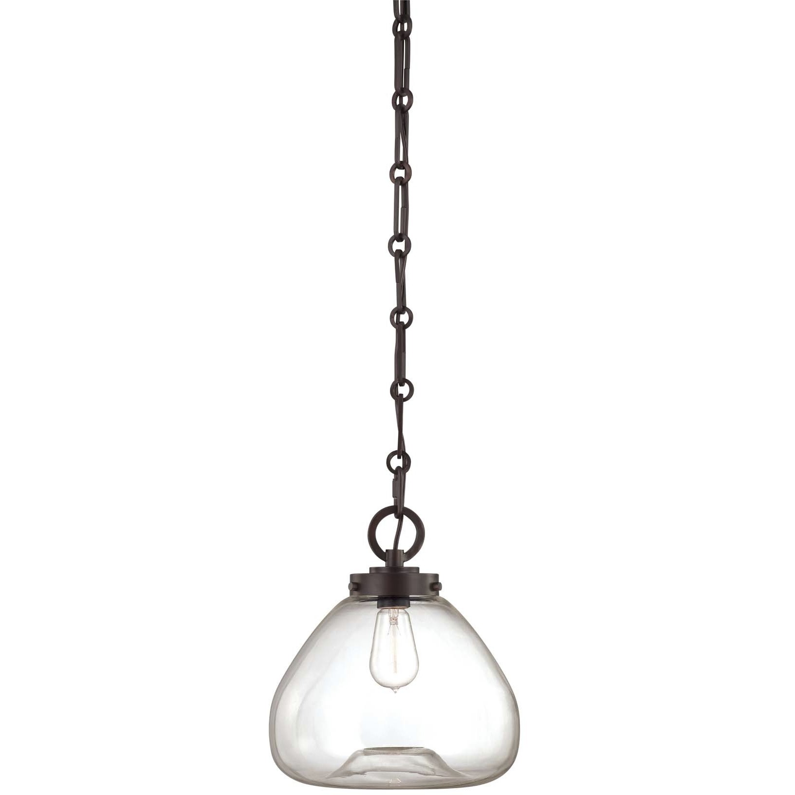 Vintage 1 Light 11.5 inch English Bronze Pendant Ceiling Light