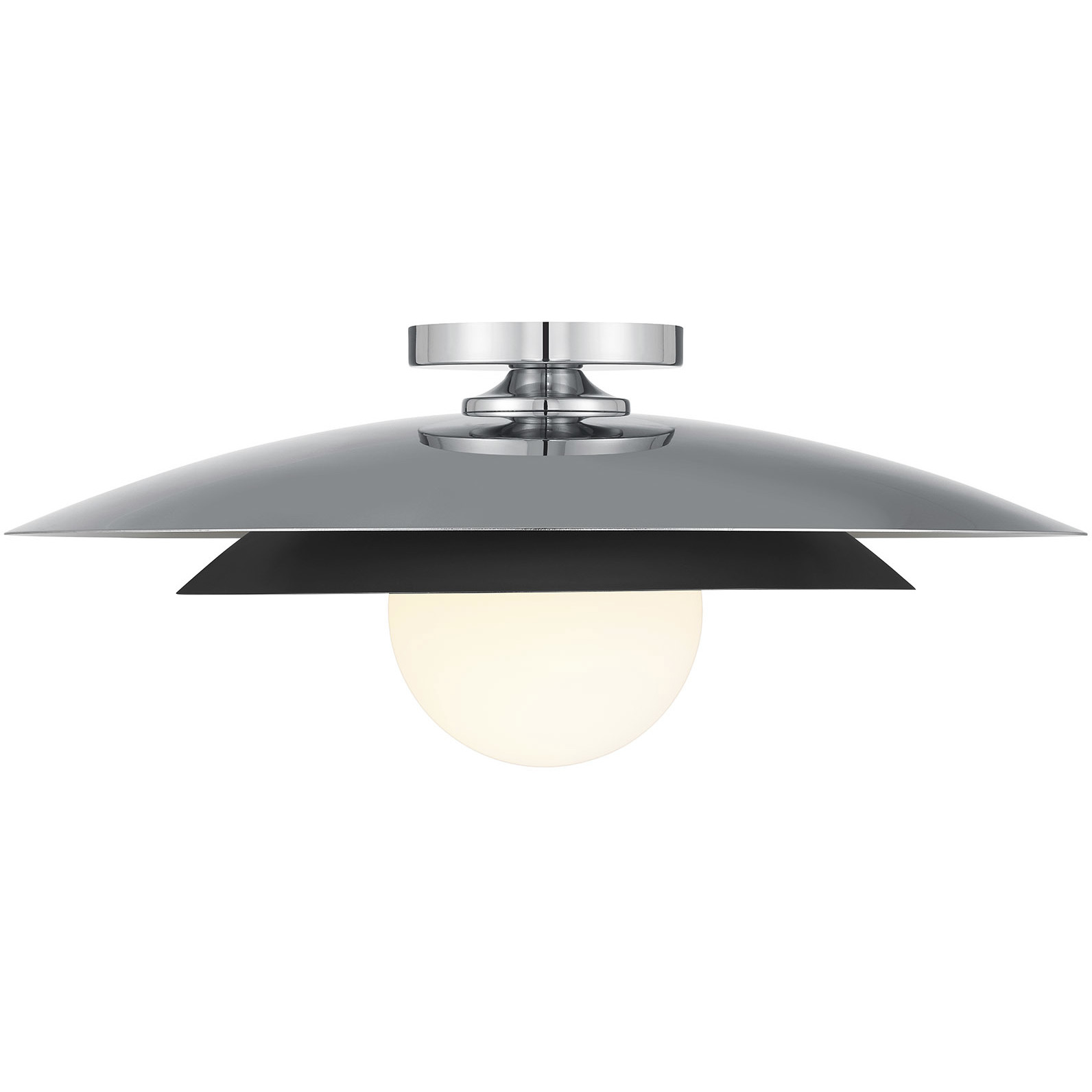 Savoy House 6-5564-1-11 Sherrer 1 Light 20 inch Chrome Semi-Flush