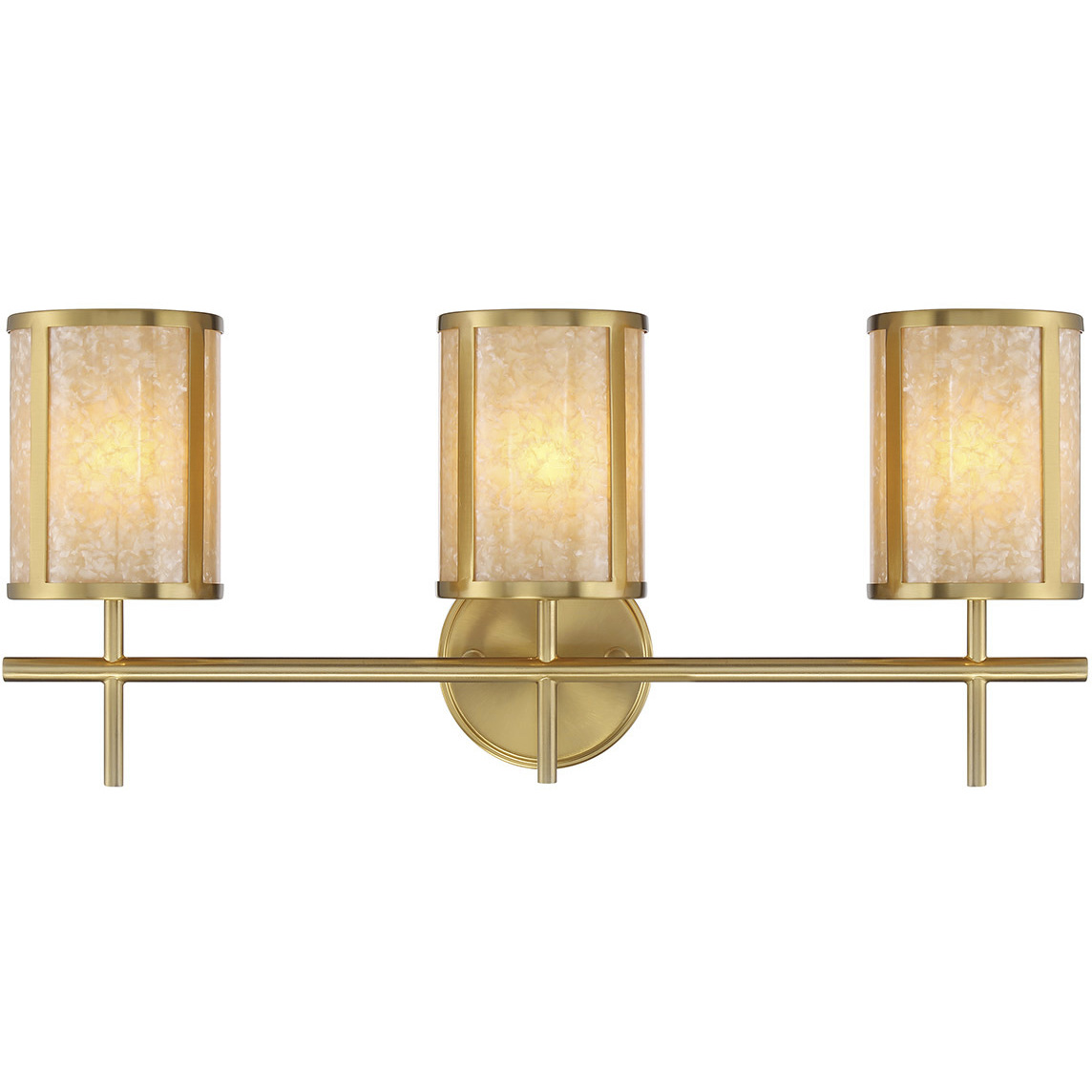 Savoy House 8-2055-3-322 Camden 3 Light 24 inch Warm Brass Bath