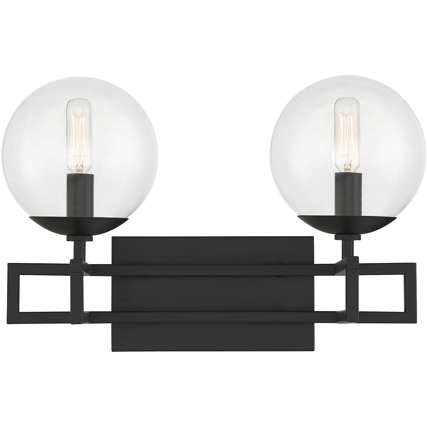Crosby 2 Light 16 inch Black Bathroom Vanity Light Wall Light, Essentials