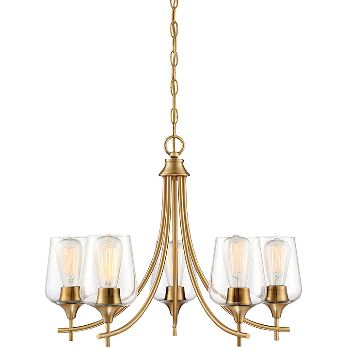 Savoy House 1-4032-5-322 Octave 5 Light 23 inch Warm Brass