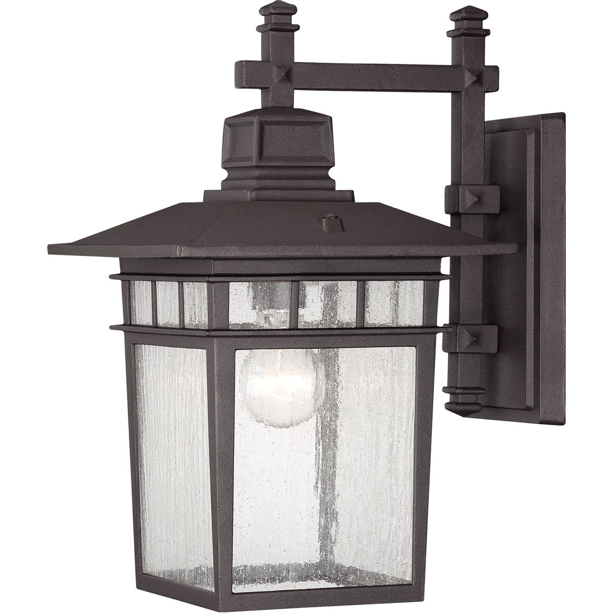 Linden 1 Light 15 inch Textured Bronze Outdoor Wall Lantern