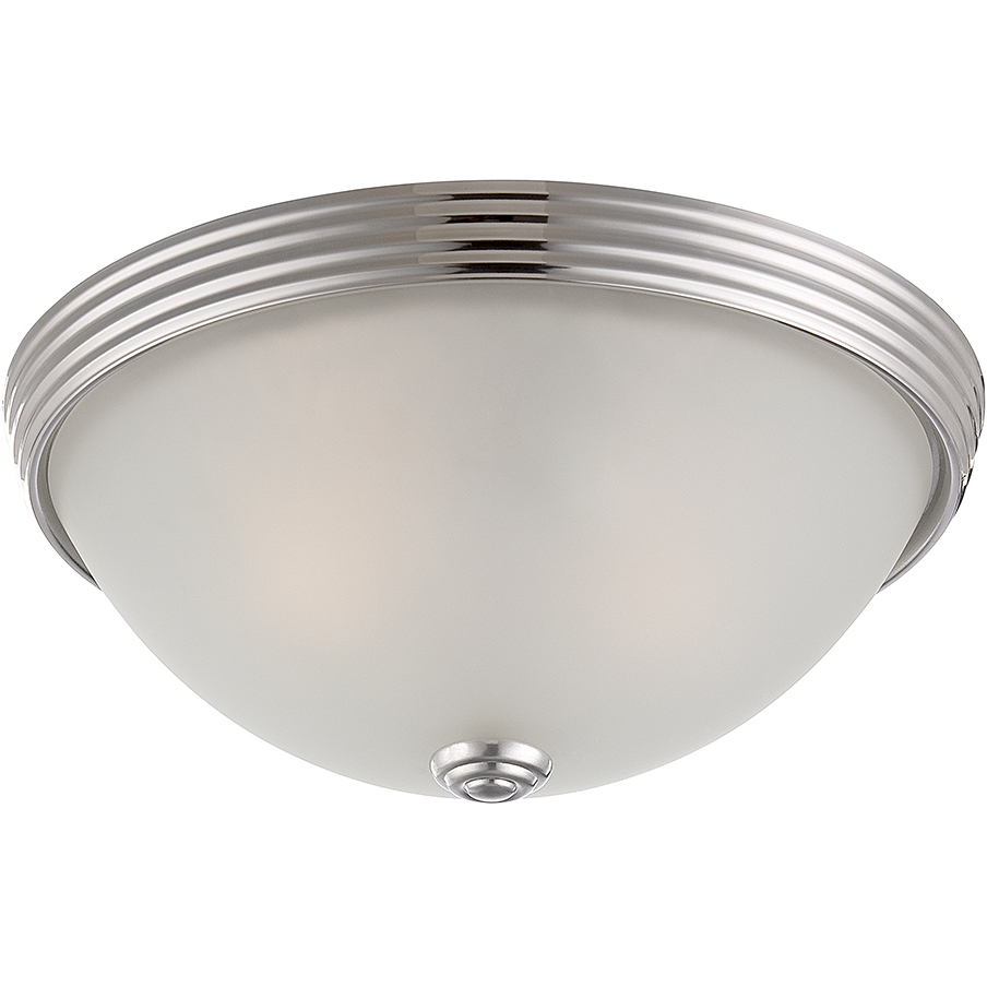 Stella 2 Light 11 inch Polished Nickel Flush Mount Ceiling Light, Essentials