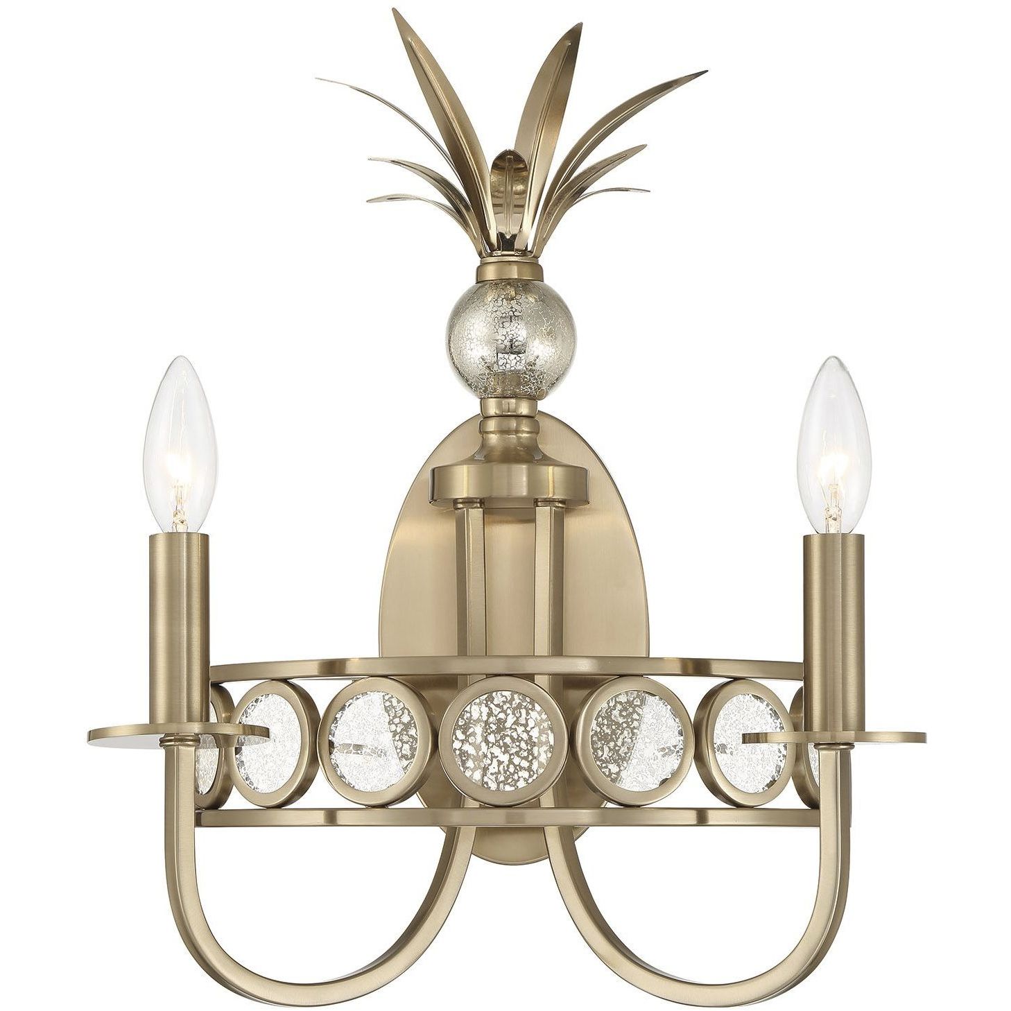 Hearst Wall Sconce Wall Light in Noble Brass