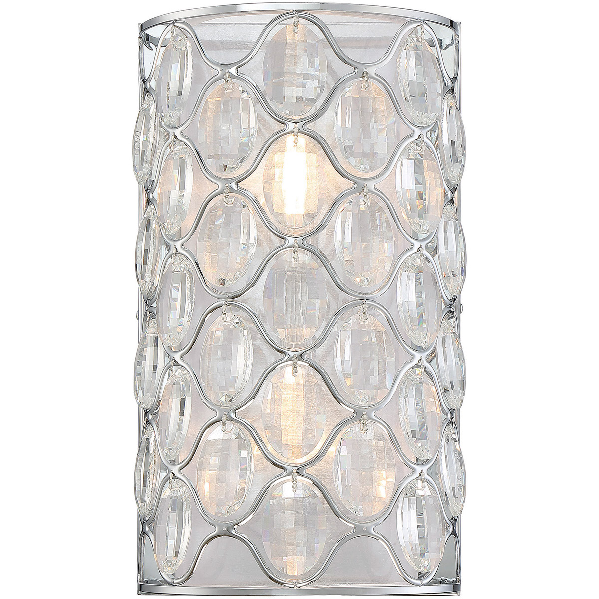 Opus 2 Light 9 inch Polished Chrome Sconce Wall Light