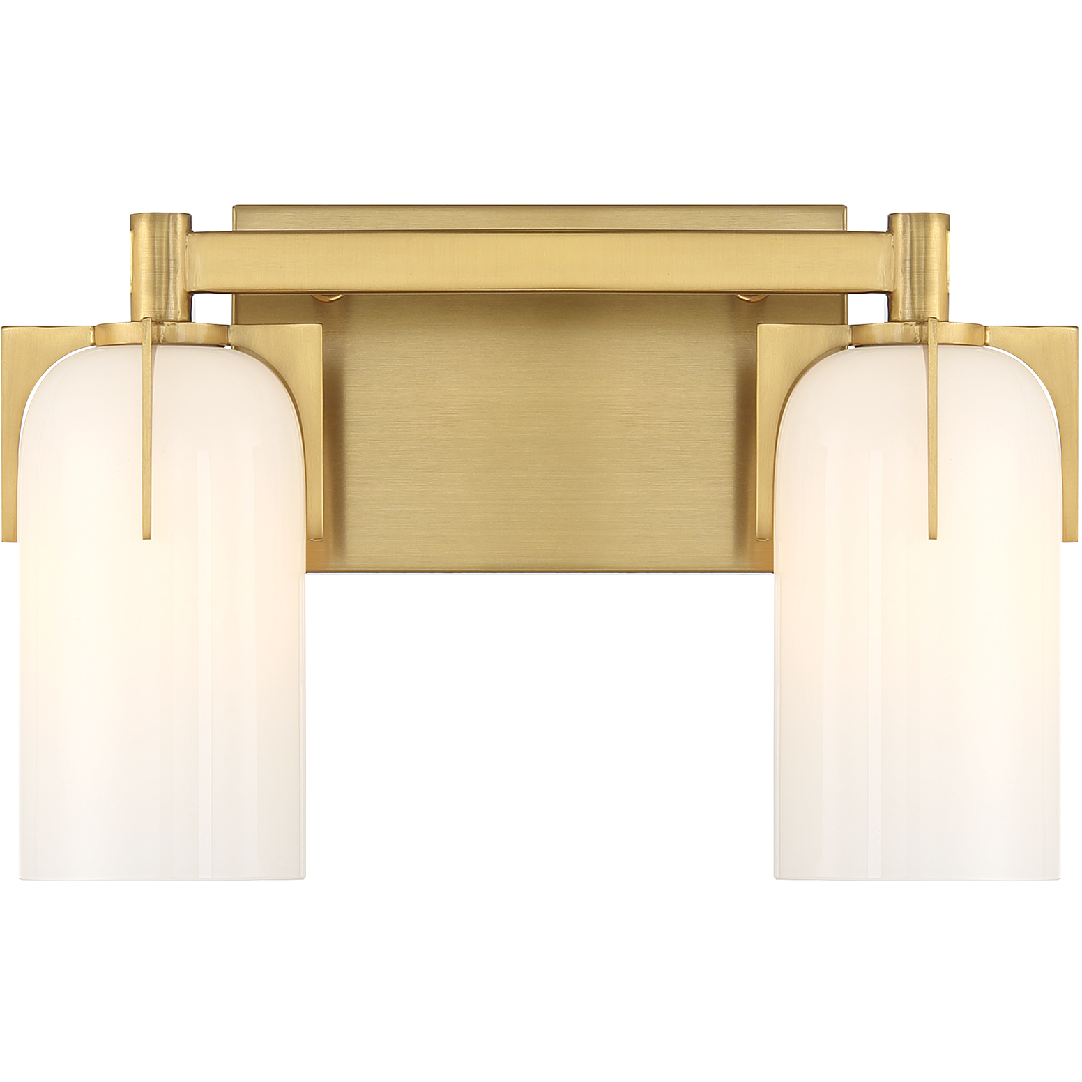 Caldwell 2 Light 14.75 inch Warm Brass Bathroom Vanity Light Wall Light