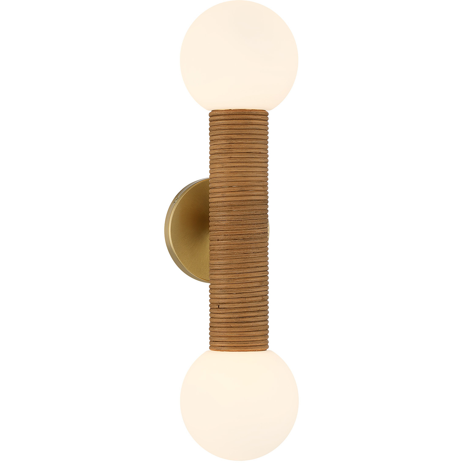 Jarrell 2 Light 5.13 inch Warm Brass Wall Sconce Wall Light