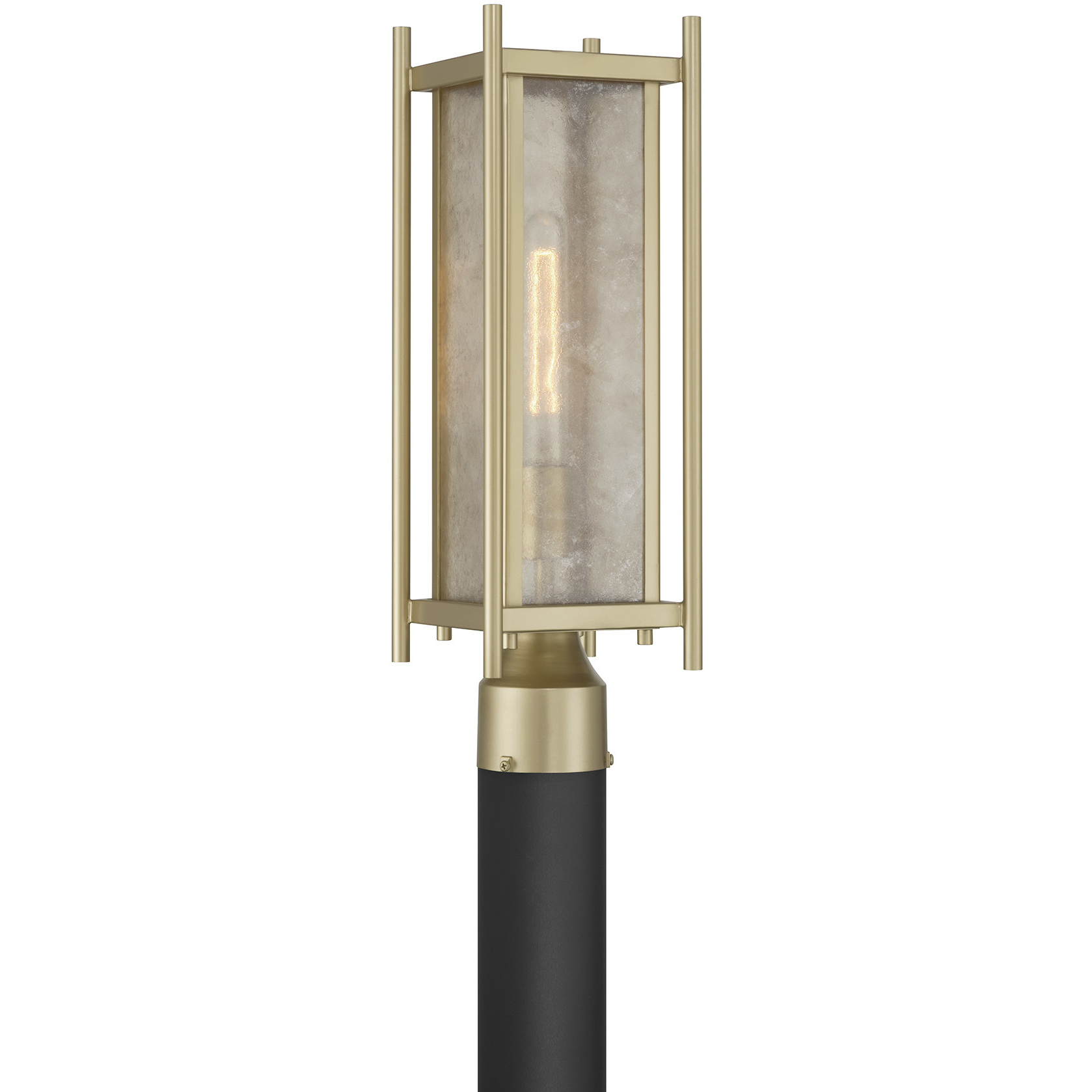 Jacobs 1 Light 18.5 inch Serene Brass Outdoor Post Lantern