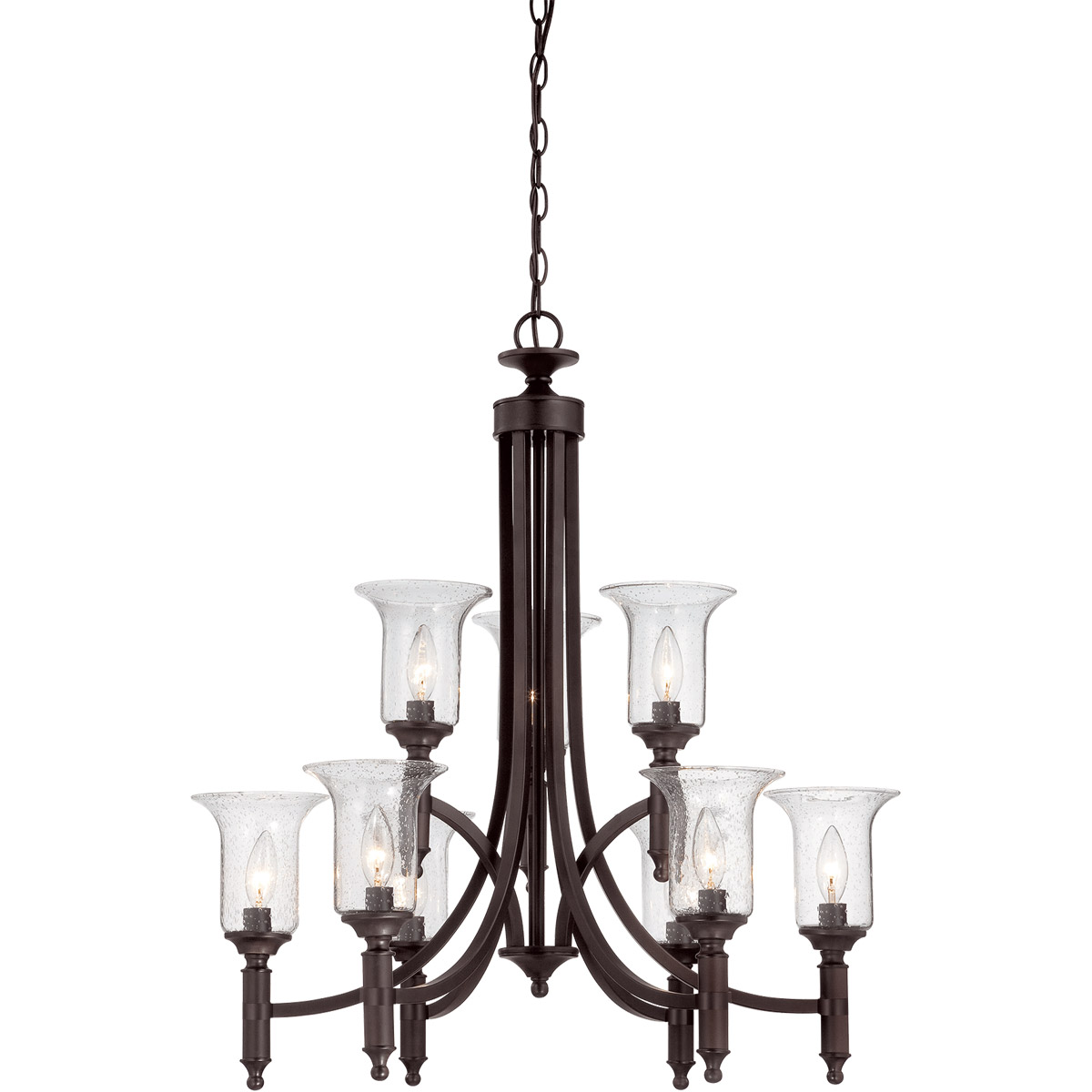 Trudy 9 Light 28 inch English Bronze Chandelier Ceiling Light