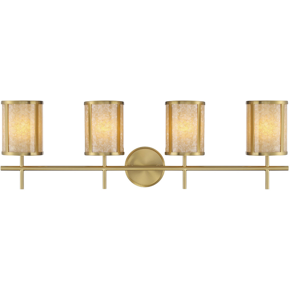 Savoy House 8-2055-4-322 Camden 4 Light 33.75 inch Warm Brass Bath