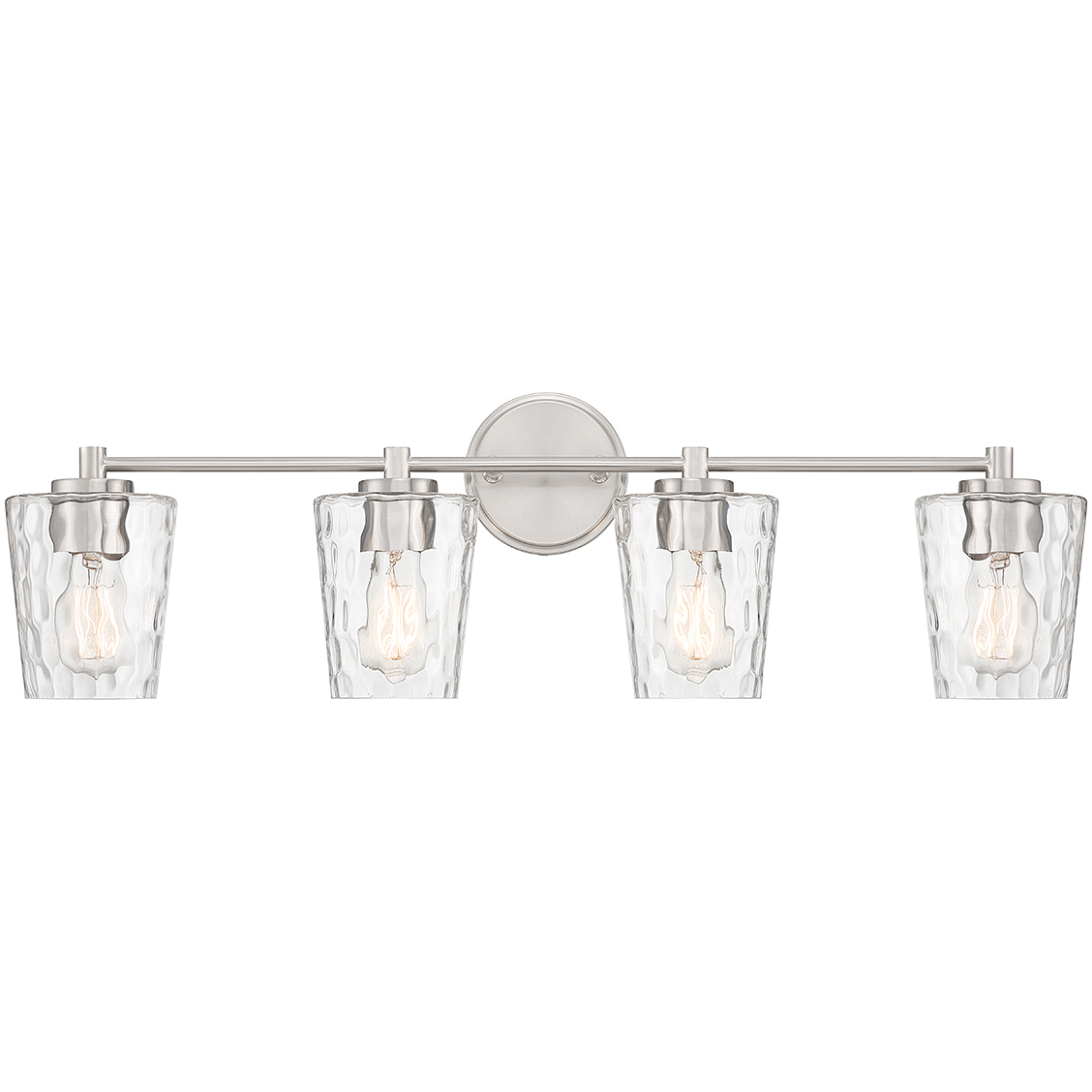 Ballas 4 Light 31.5 inch Satin Nickel Bathroom Vanity Light Wall Light