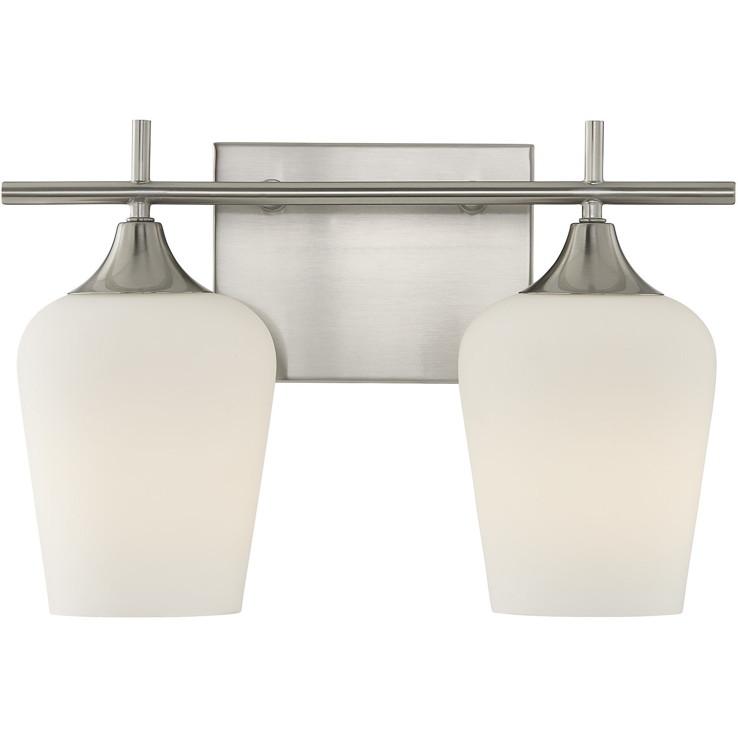 Octave 2 Light 13.75 inch Satin Nickel Bathroom Vanity Light Wall Light, Essentials