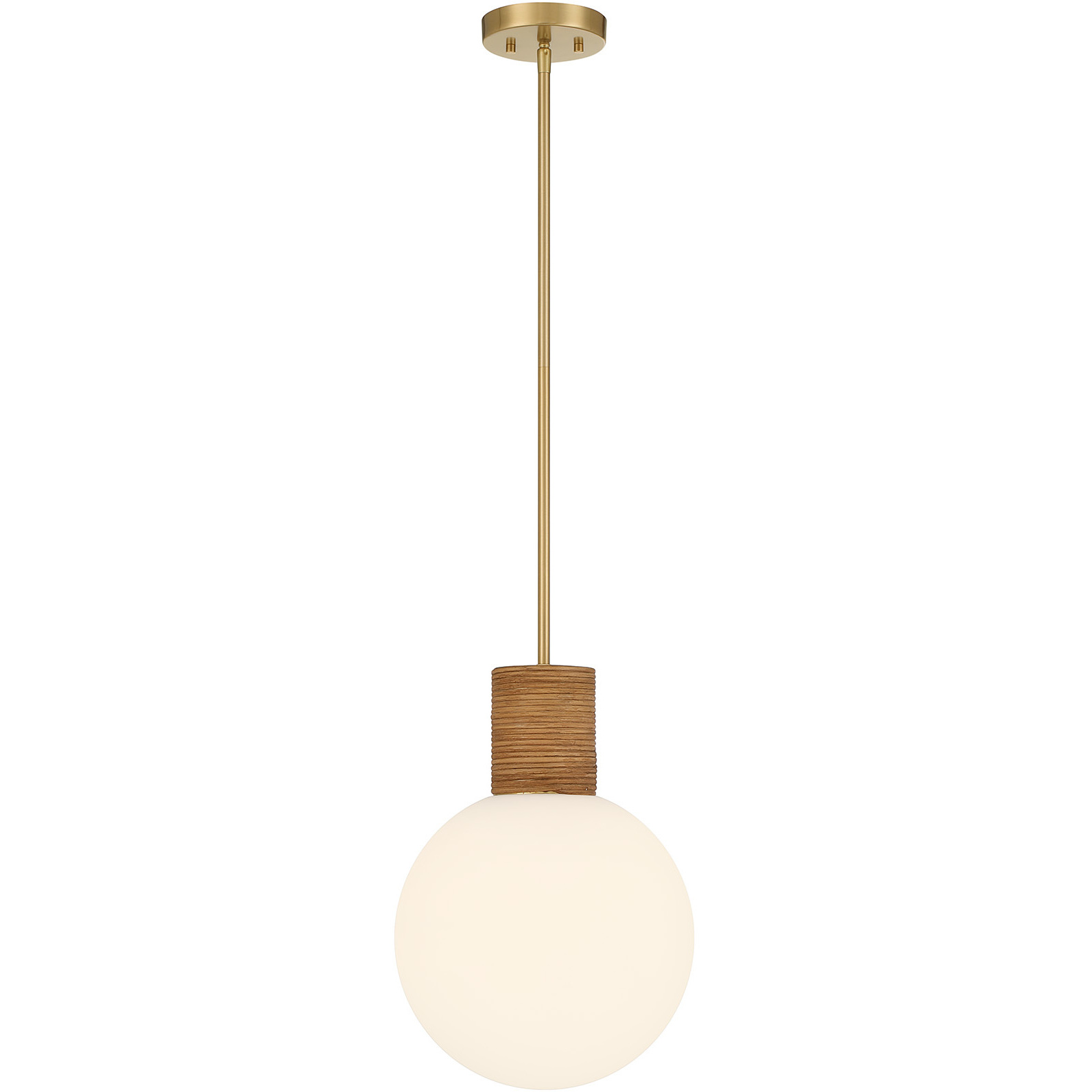Jarrell 1 Light 12 inch Warm Brass Pendant Ceiling Light